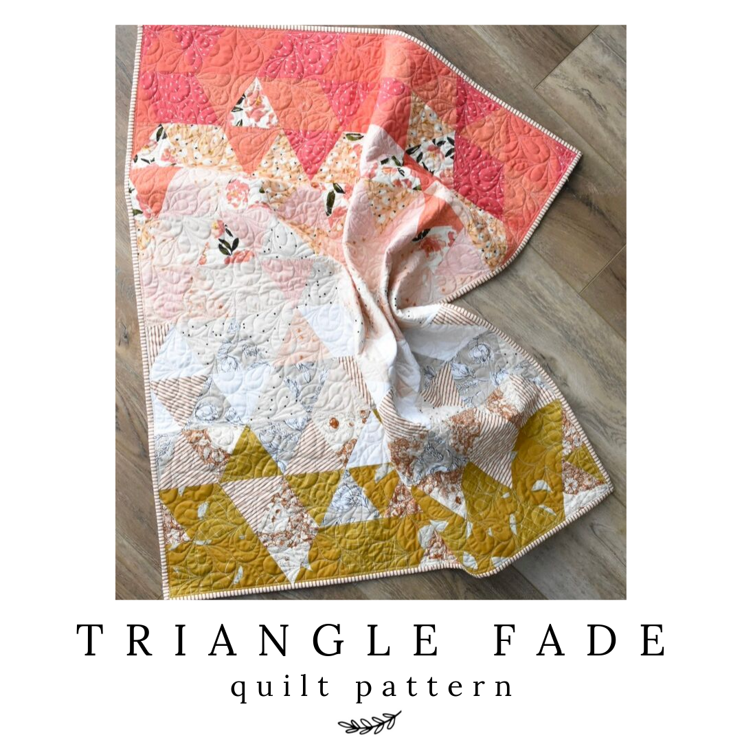 Strawberry Lemonade Triangle Fade Quilt