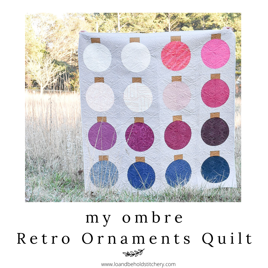My Ombre Retro Ornaments Quilt