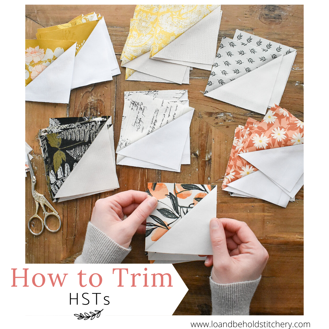 How to trim Half Square Triangles