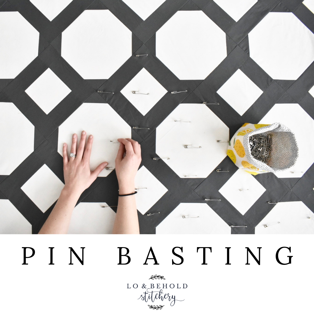 Pin Basting 101: How to Baste Your Quilt, No Spray Needed
