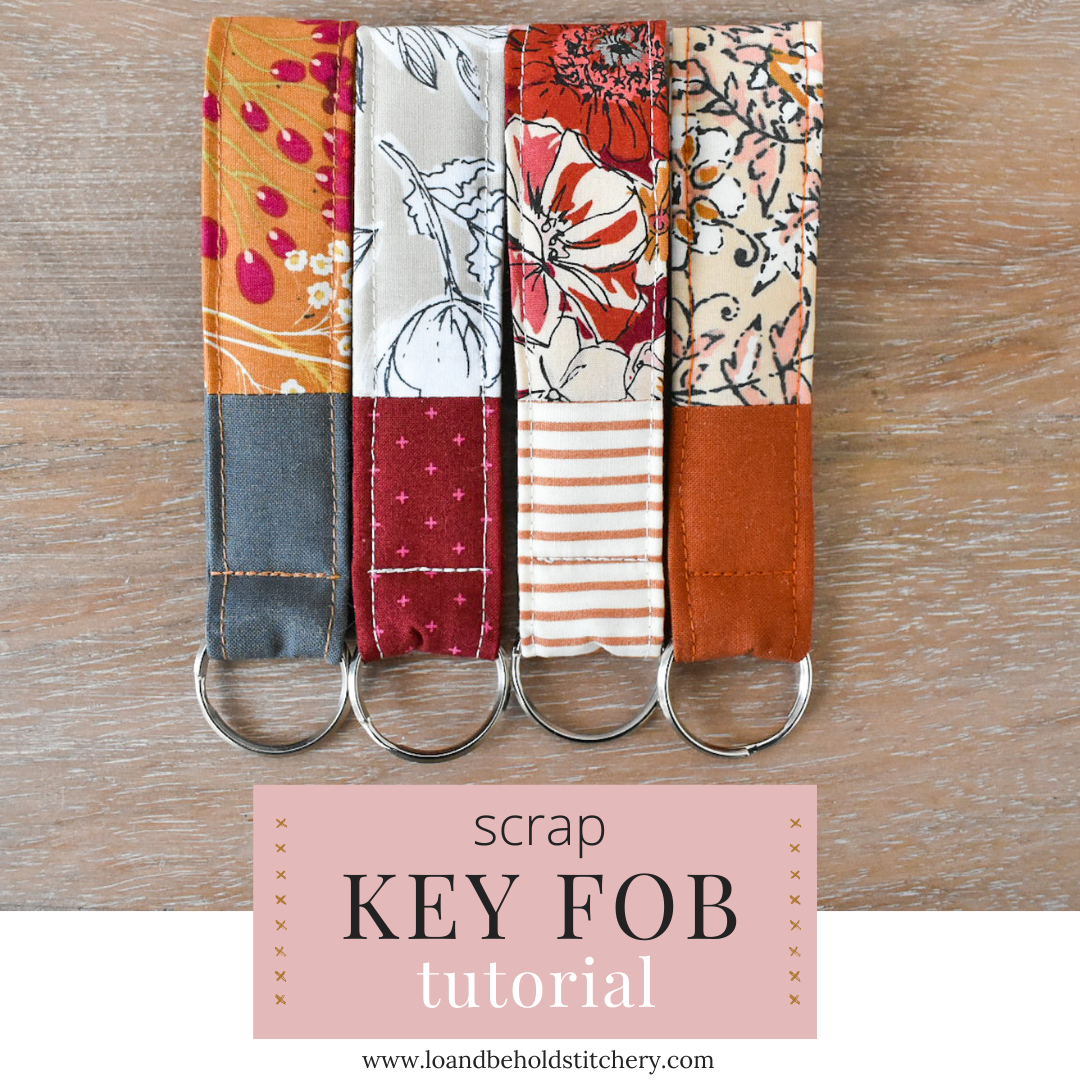 Free Scrap Key Fob Tutorial - Fast & Easy Gift Idea