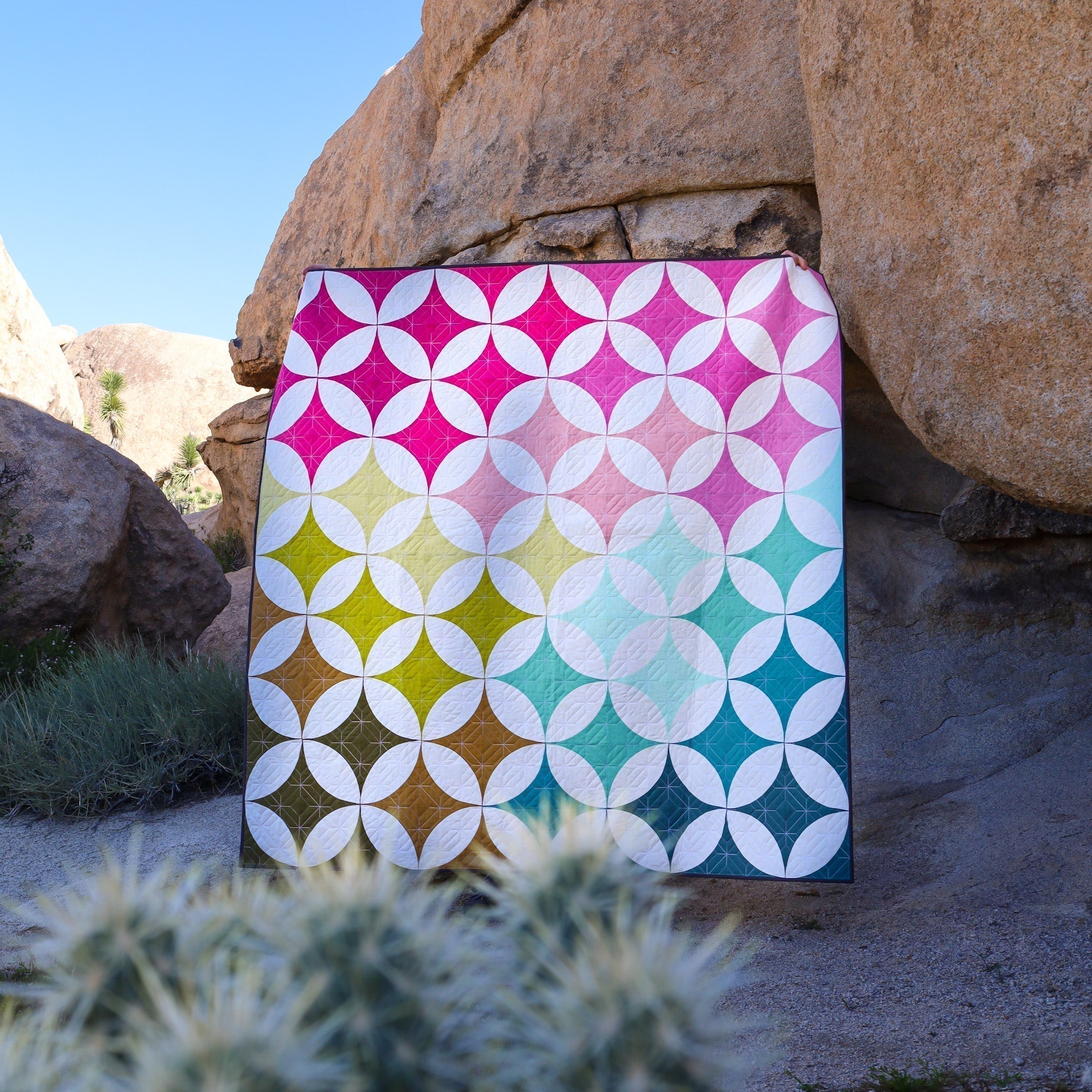 Shades of Citrus 2.0 - the Cover quilt