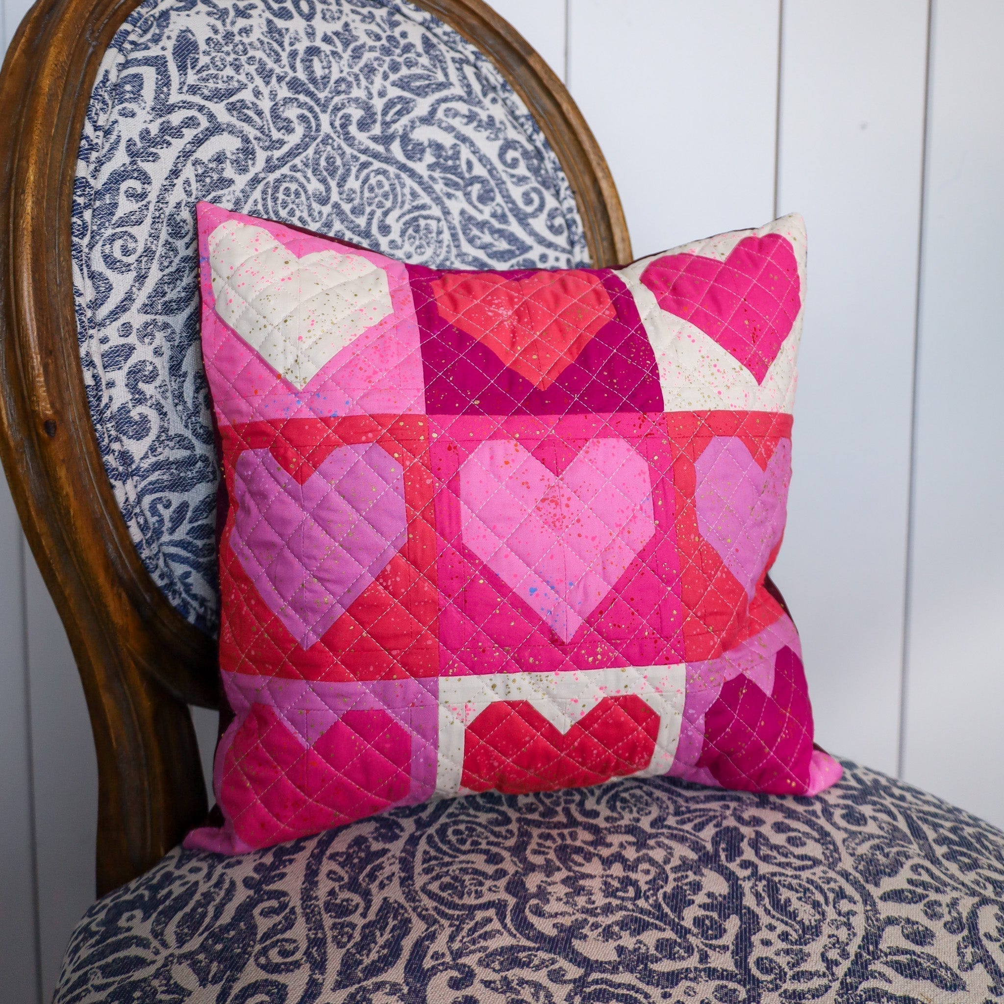 Free Pattern - Mini Hearts Pillow (+ Bundle Info!)