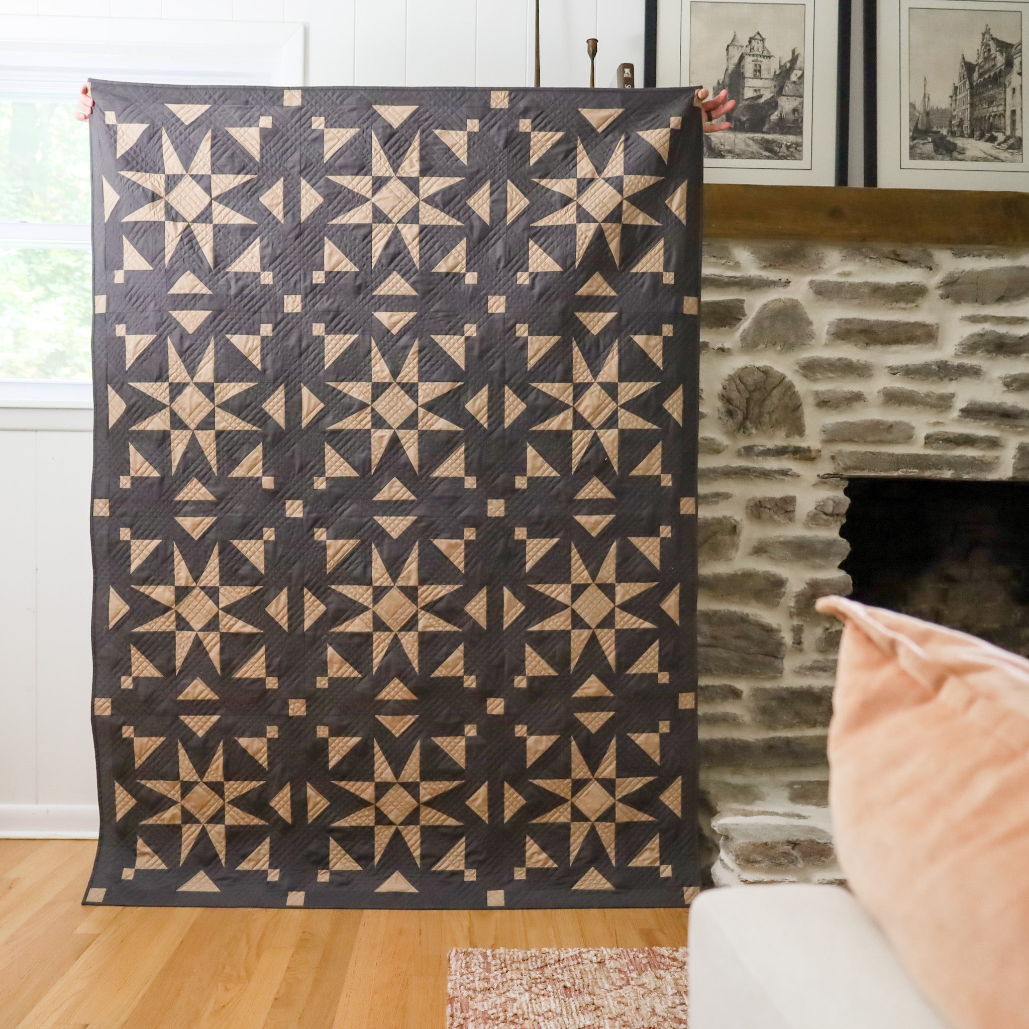 Mosaic Star Quilt: the Two- Tone version