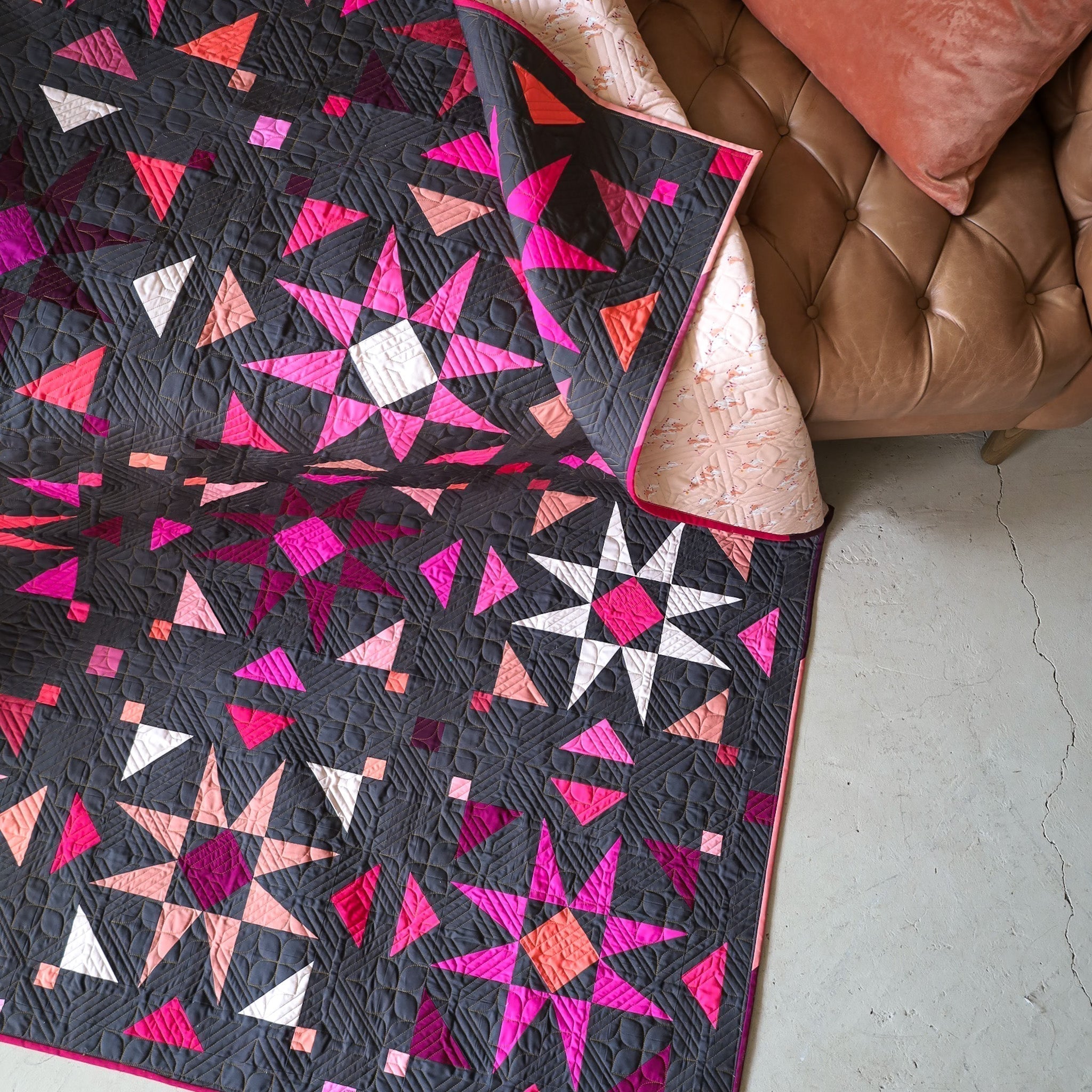 Mosaic Star Quilt Pattern - The Blossoming Version