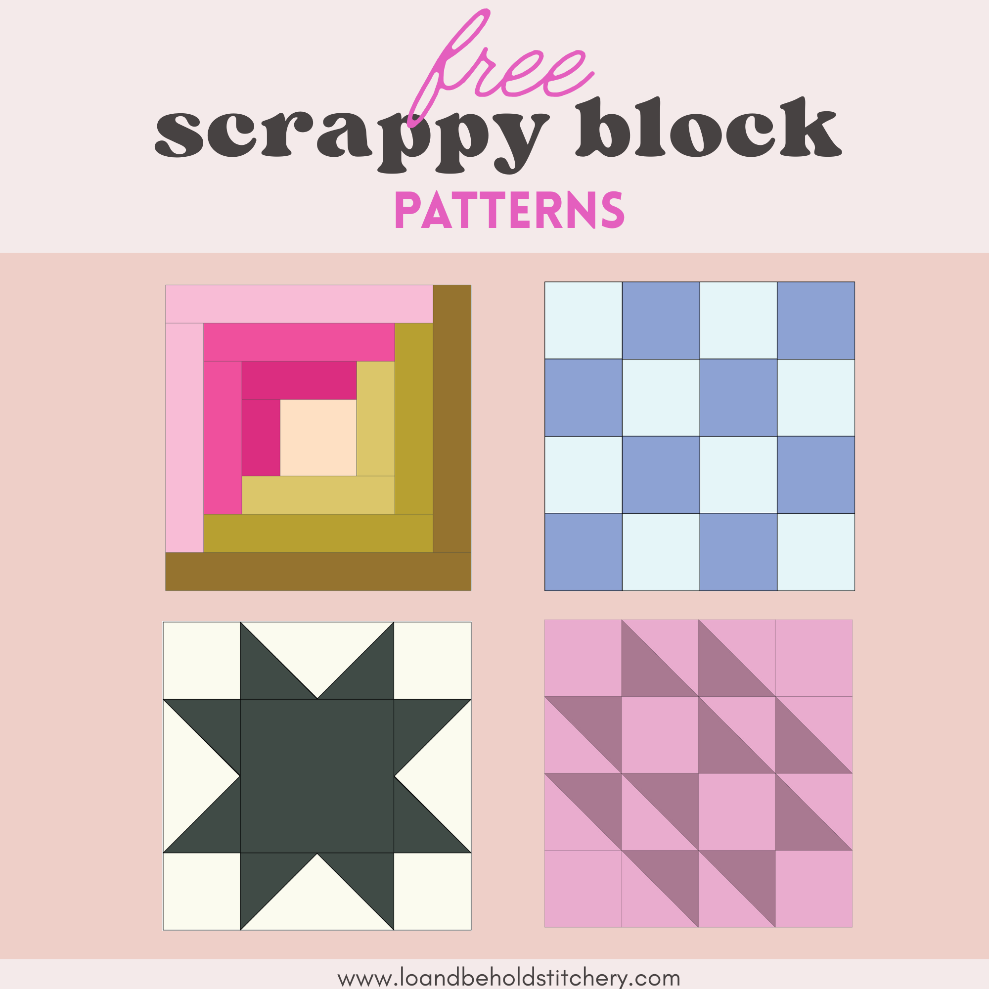 Free Scrappy Quilt Block Patterns