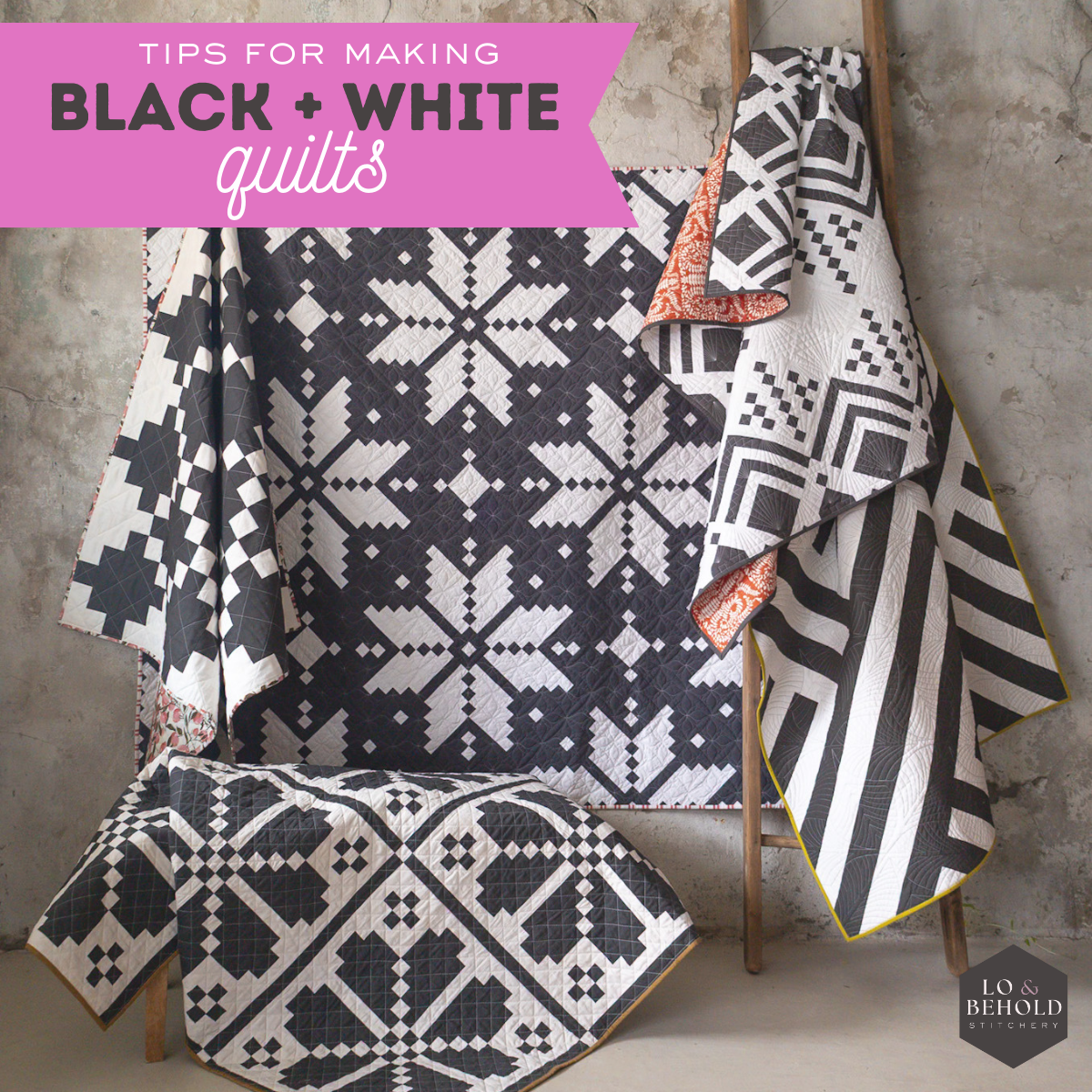 7 of My Favorite Black and White(ish) Quilts (& Tips for Making Your Own!)