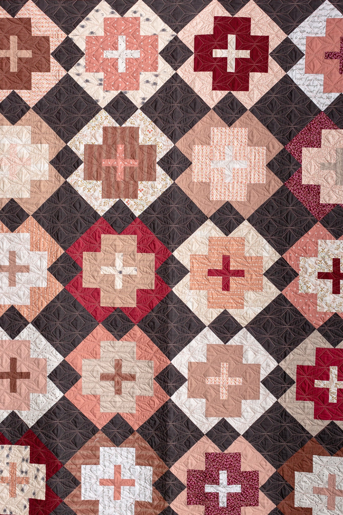 Dusty Merlot Nightingale Quilt