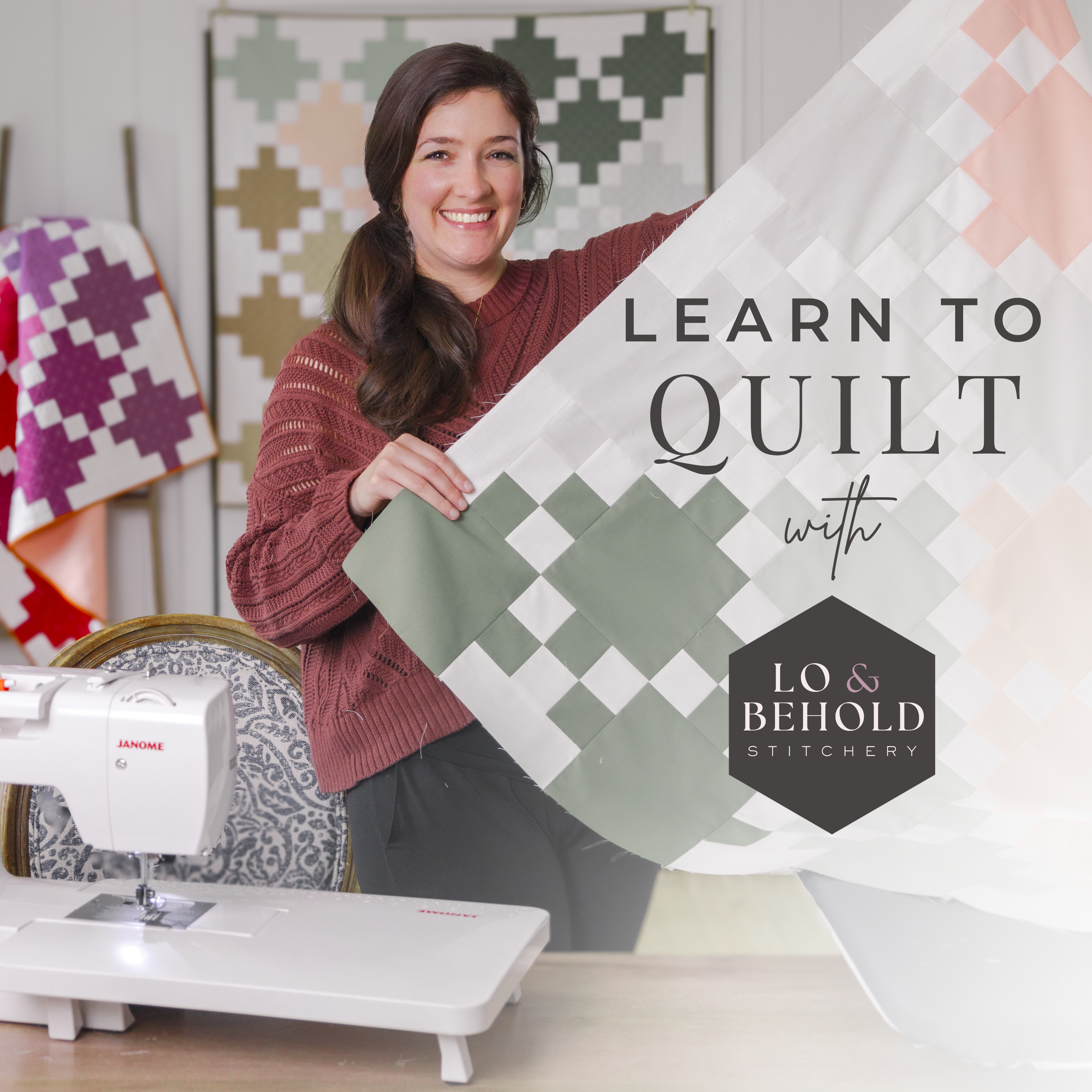 Beginner Quilting Academy with Guidebook