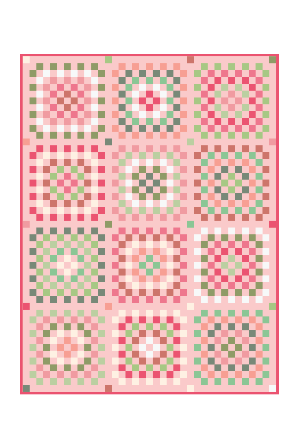 Granny Patch Cherry Blossom sample quilt