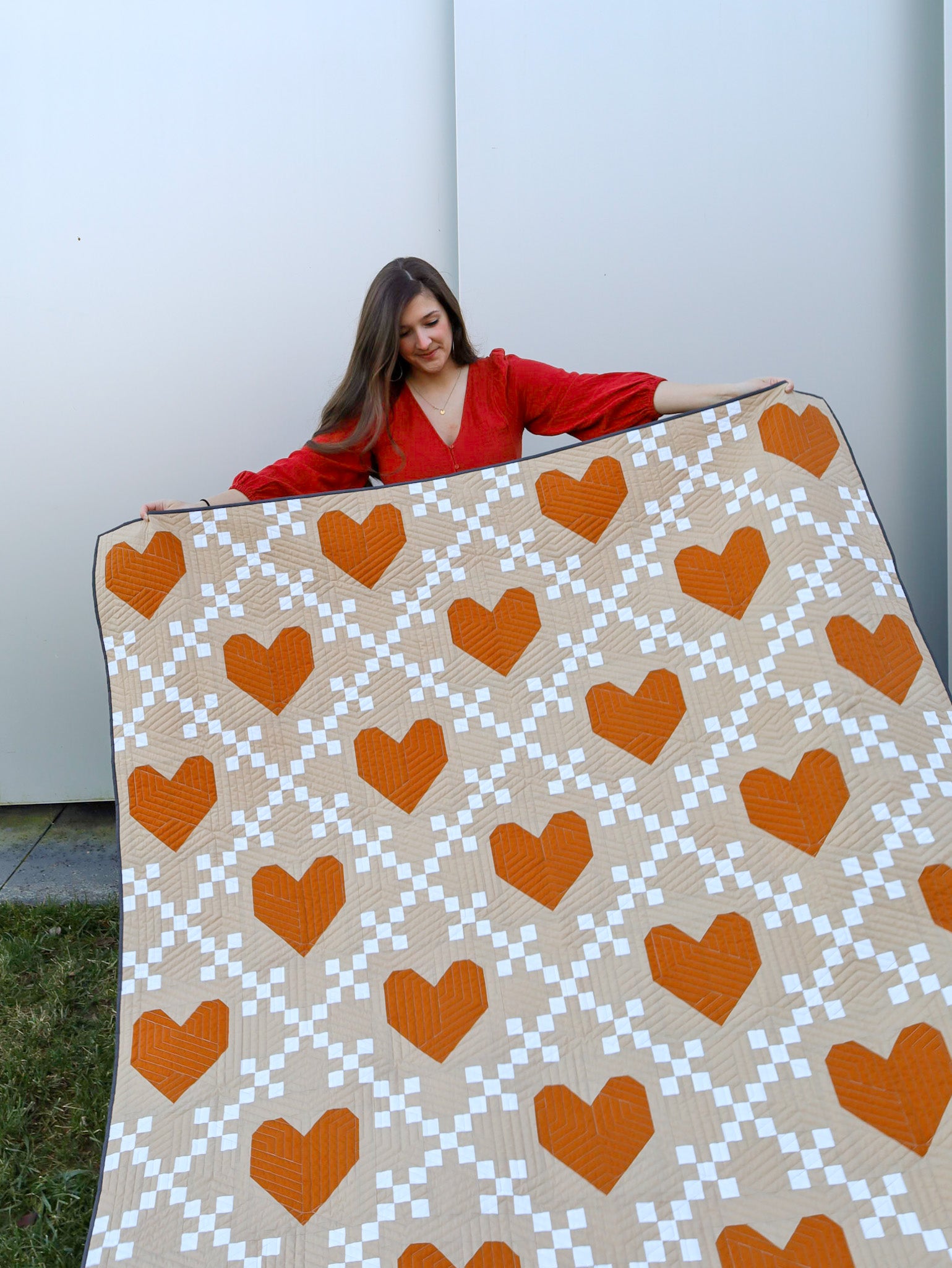 Autumn Heirloom Hearts Quilt