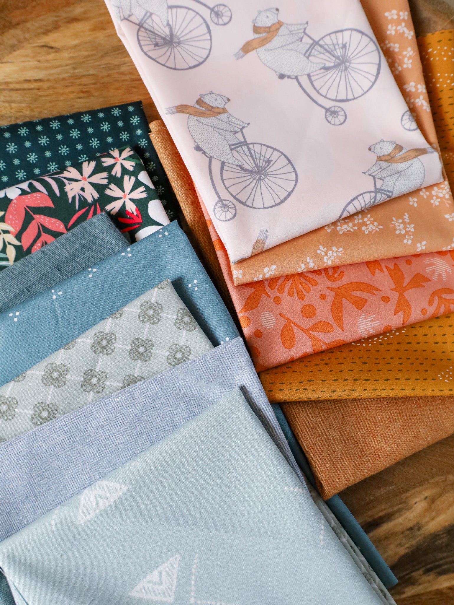 Boho Bears - 12 piece FQ bundle