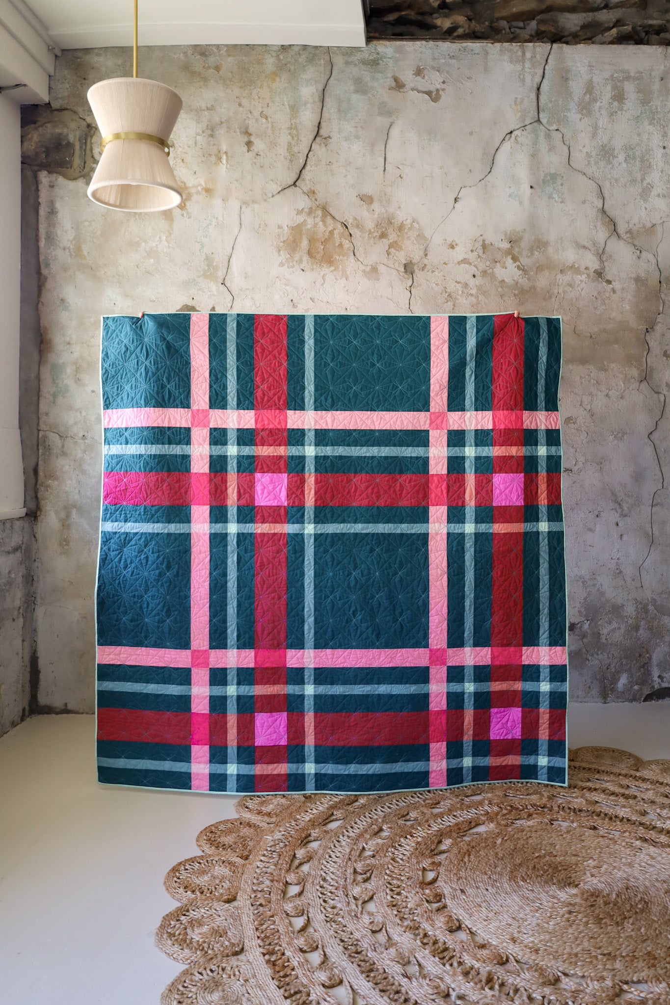 Cover Upscale Plaid Quilt Kit - THROW Size