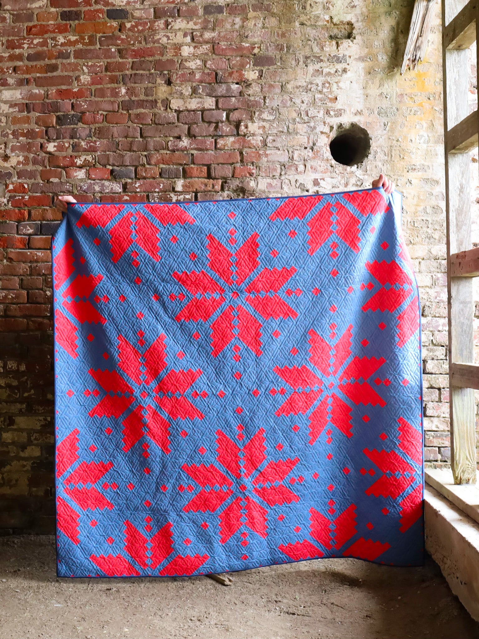 Crush Knitted Star - Throw Quilt Kit