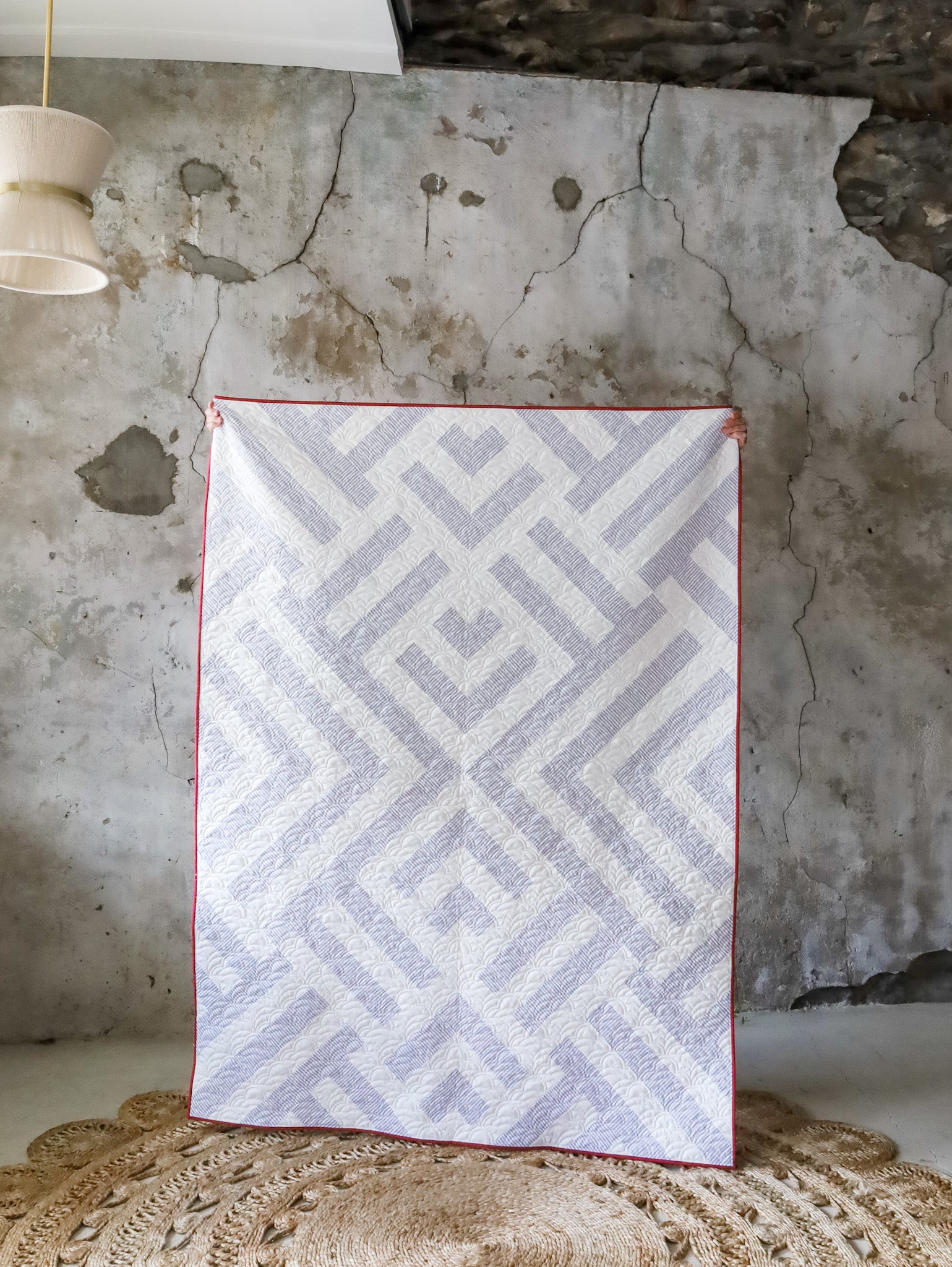 Essex Stripe Getaway Quilt Kit - THROW Size