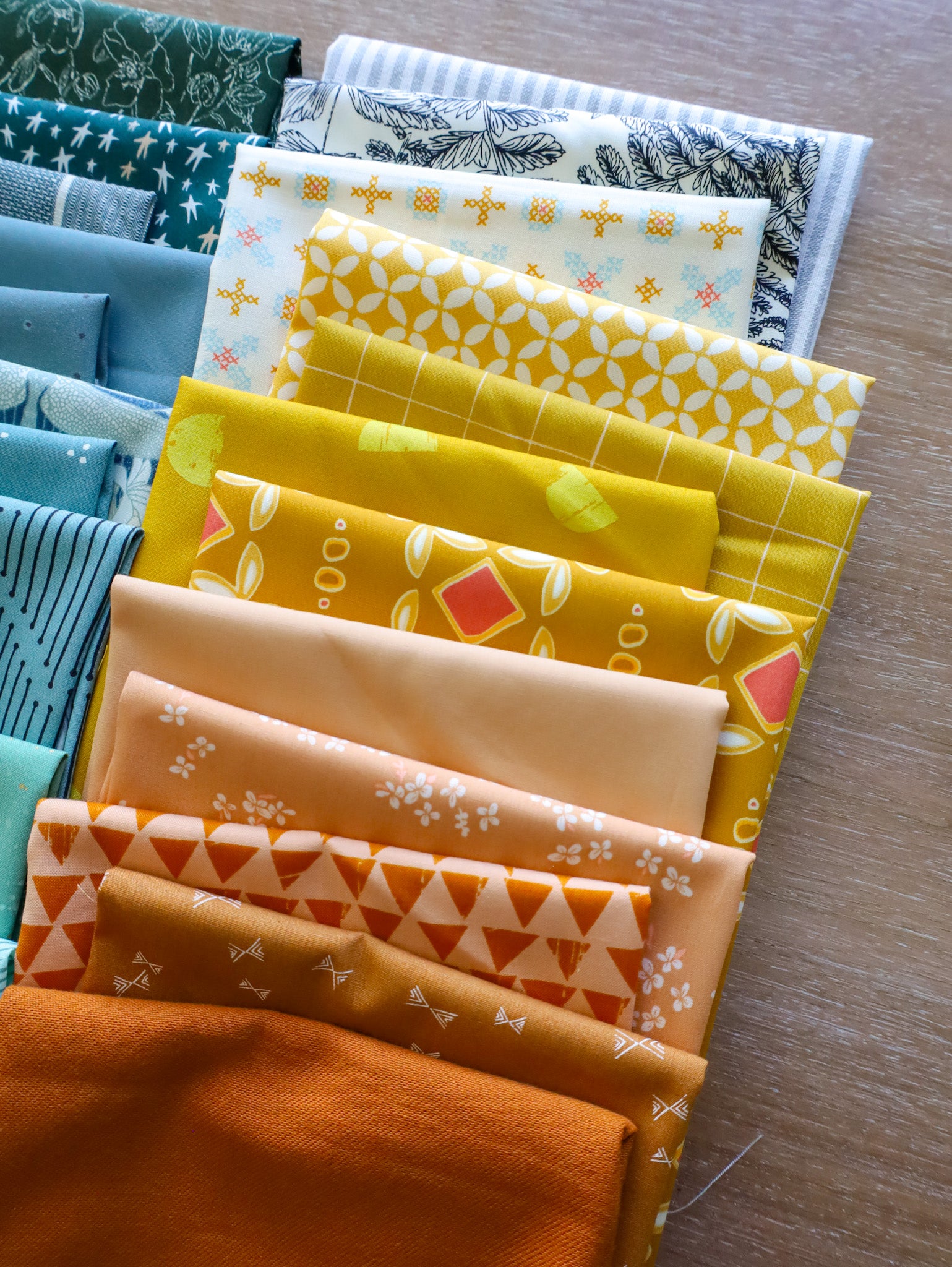 Scrappy Windows - Summer Pine - Large Throw Quilt Kit