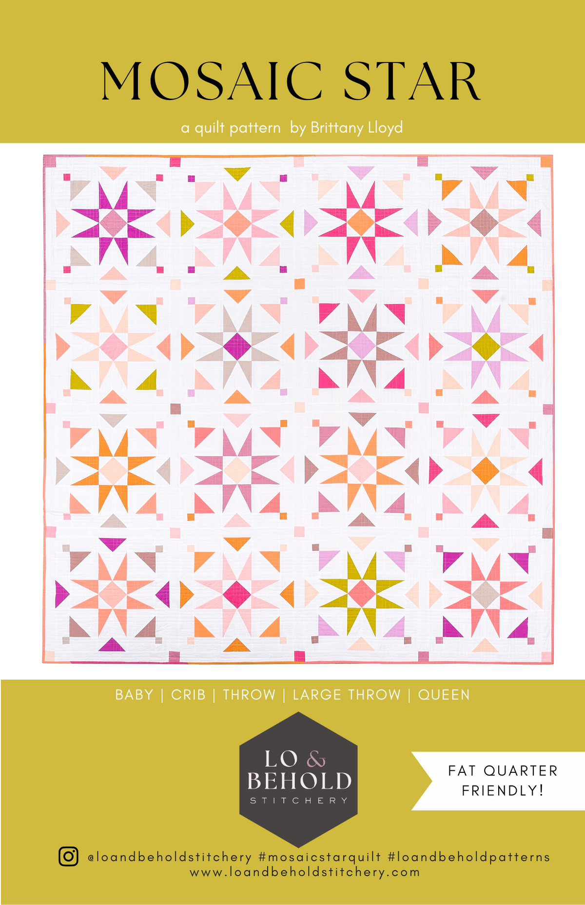 Mosaic Star - Paper – Lo & Behold Stitchery