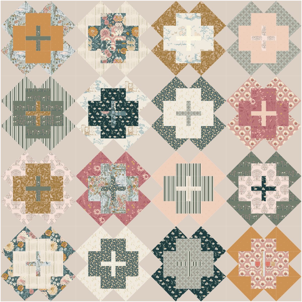 Willow • 16 piece FQ Bundle