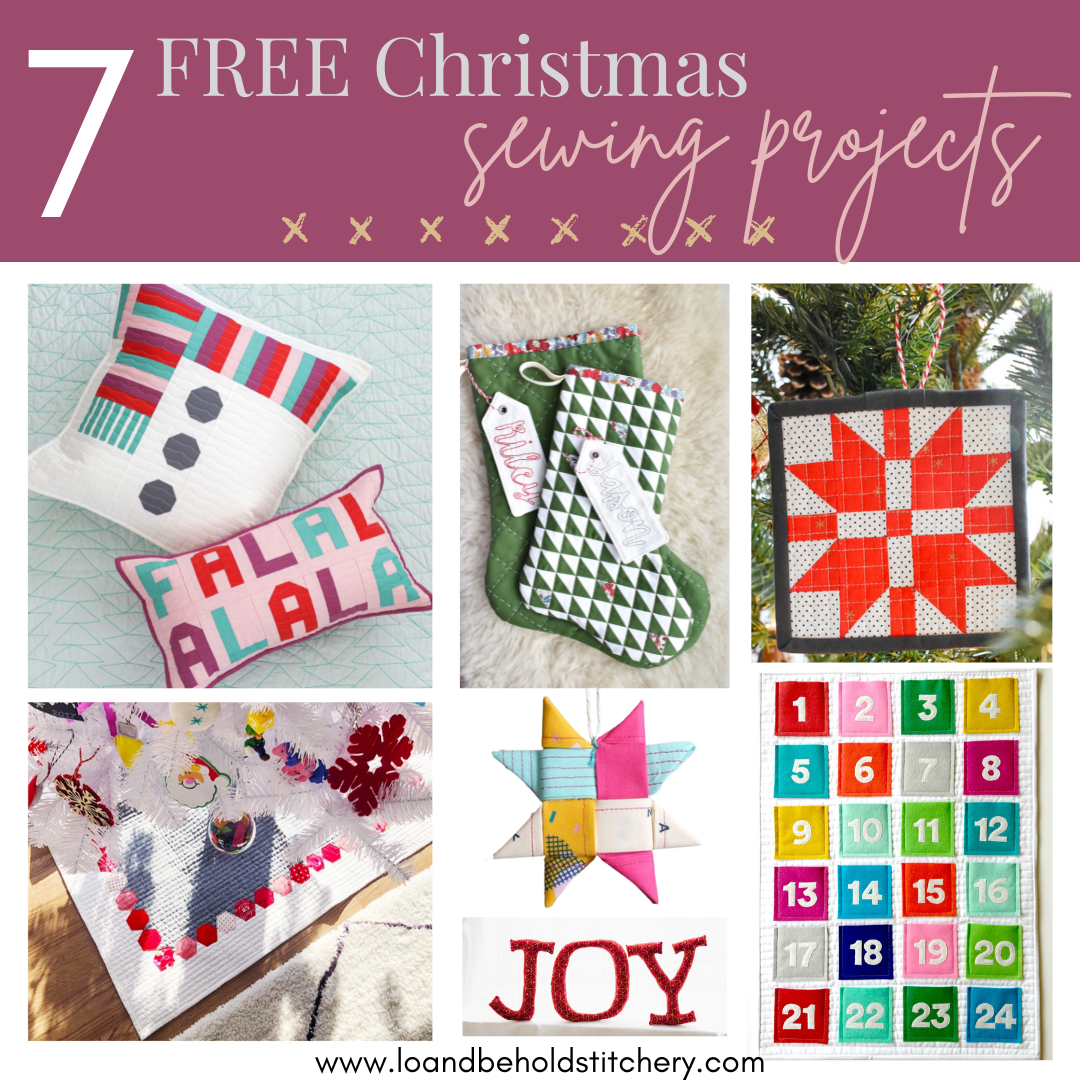 7 FREE Christmas Sewing Projects