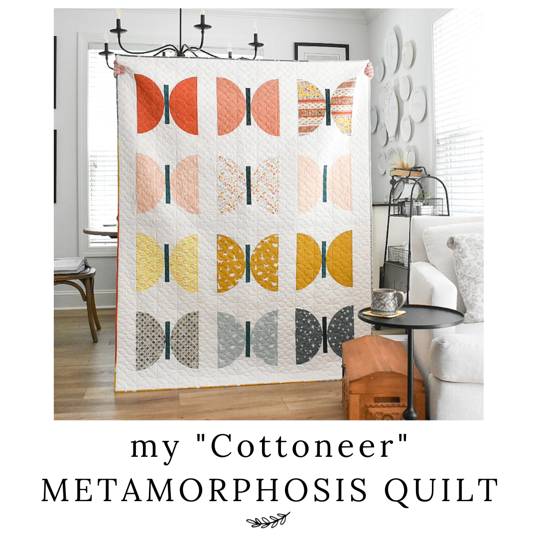 my Cottoneer Metamorphosis quilt!