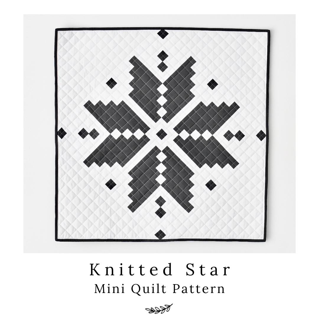 Knitted Star Quilt for Quilter's Candy Members