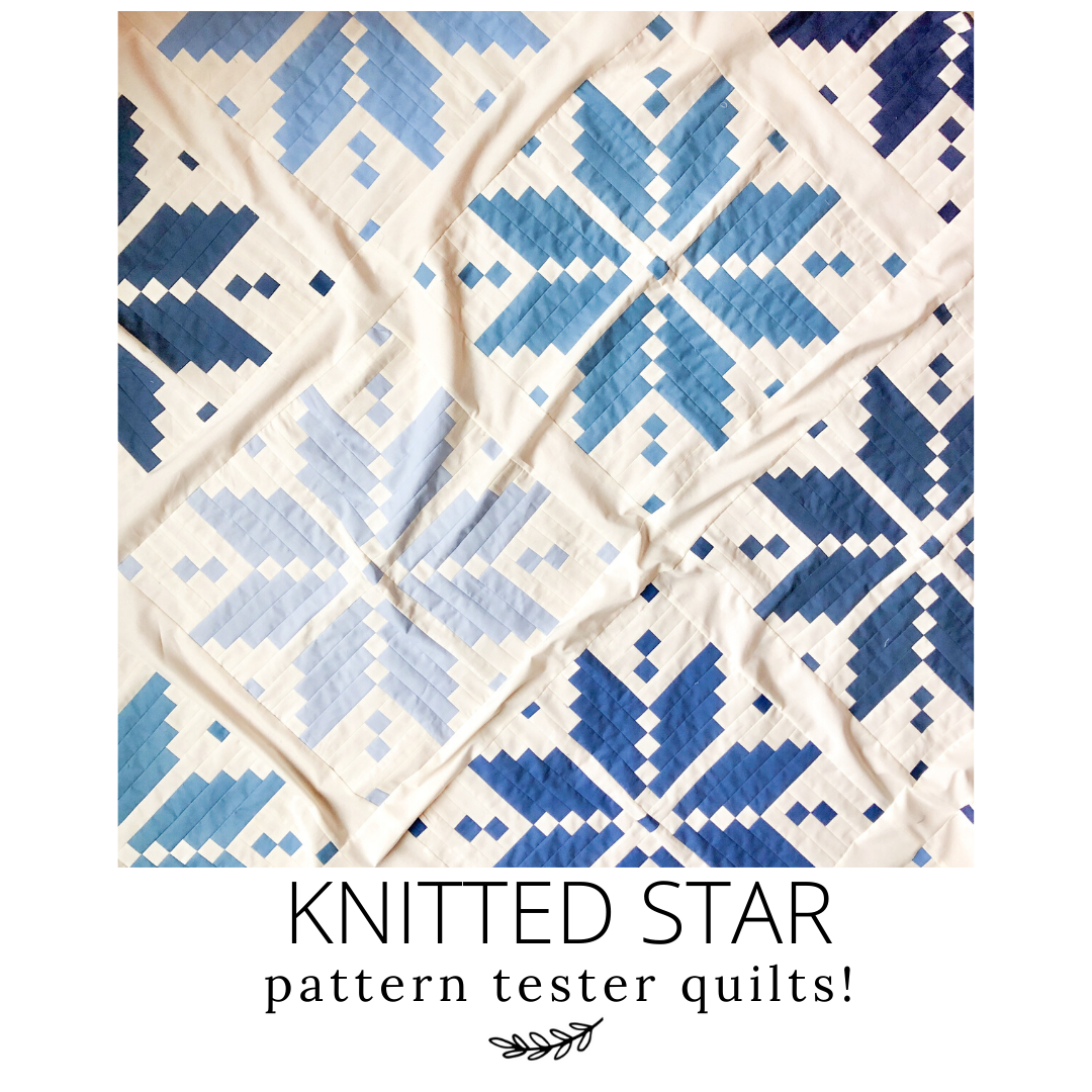 Knitted Star Quilt - Pattern Tester Quilts!