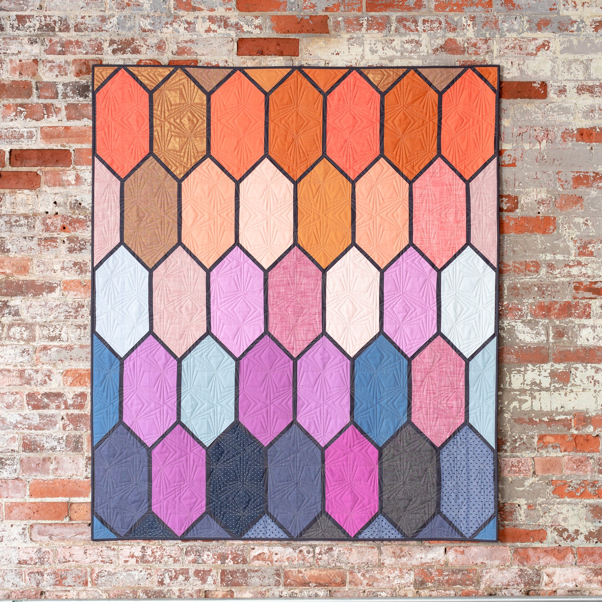 Church Window quilt - using my Palette Picks FQ bundle!