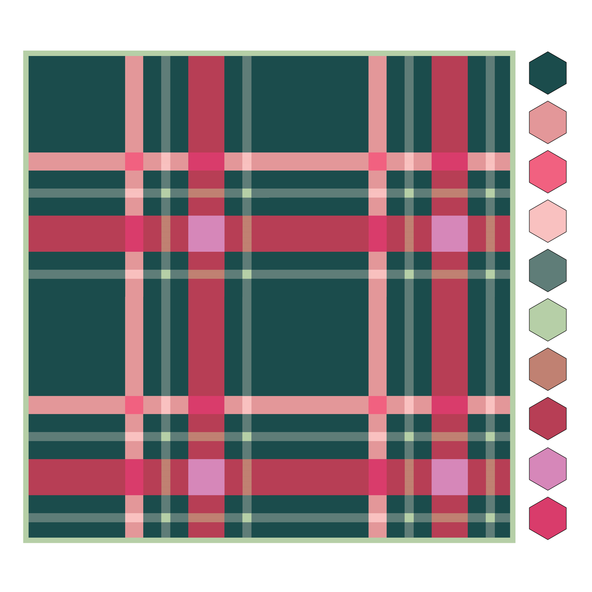 Choosing Colors for Upscale Plaid – Lo & Behold Stitchery