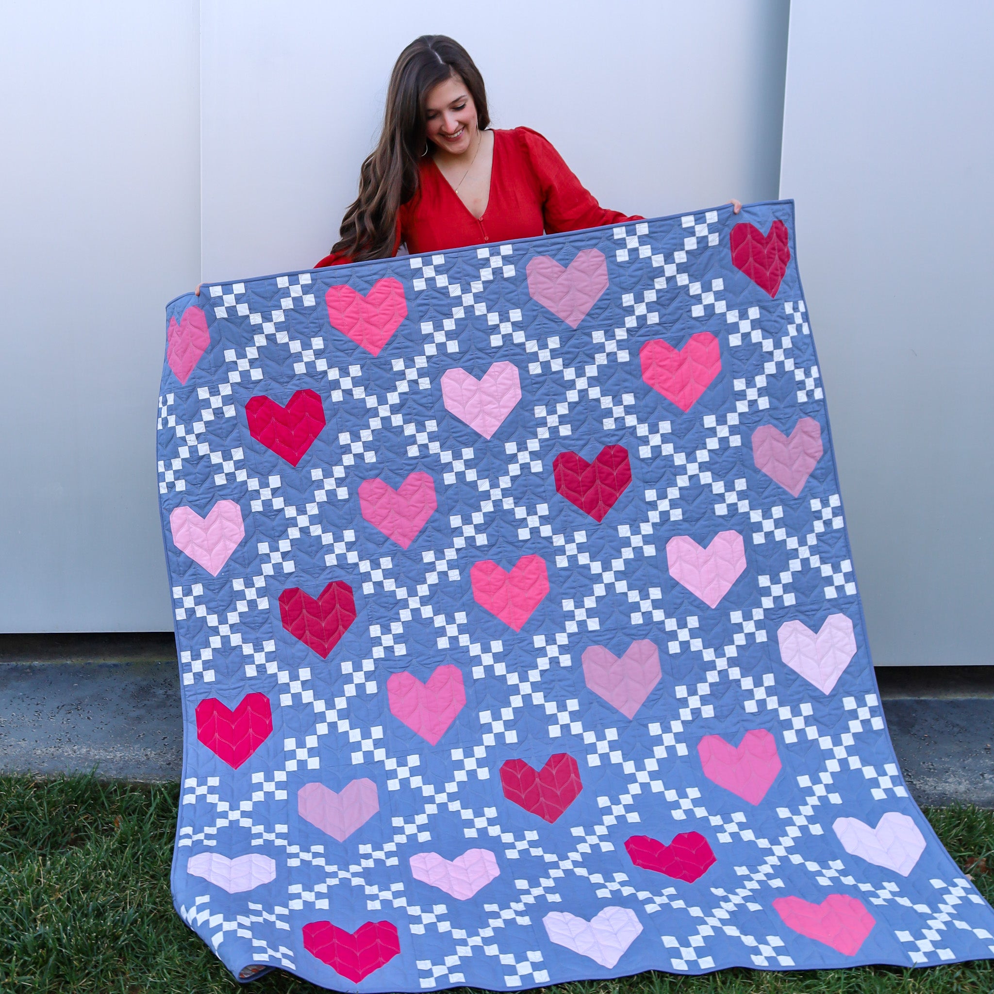 Heirloom Hearts Quilt Pattern - the Cover quilt