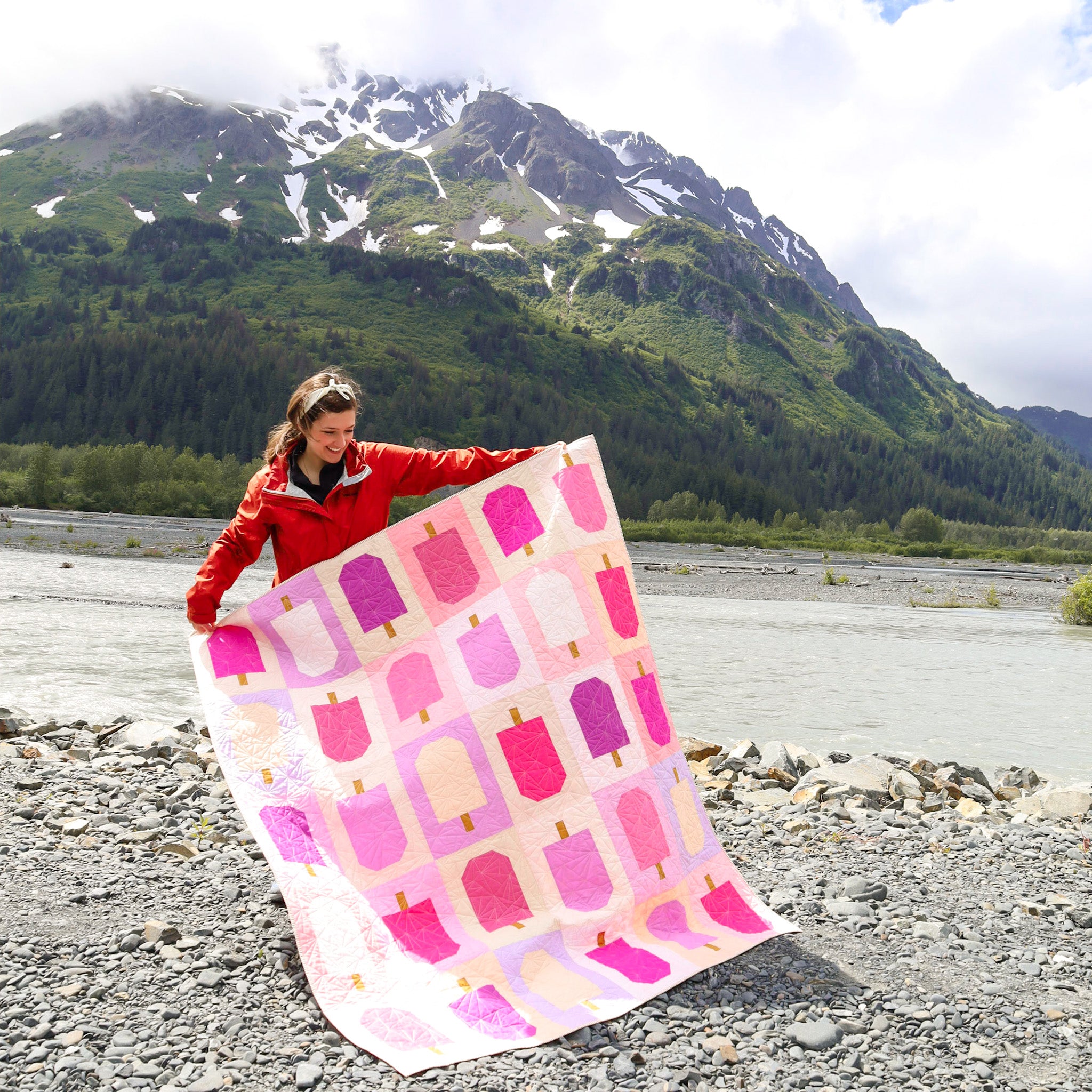 Summer Pop Quilt - the Berries & Cream version