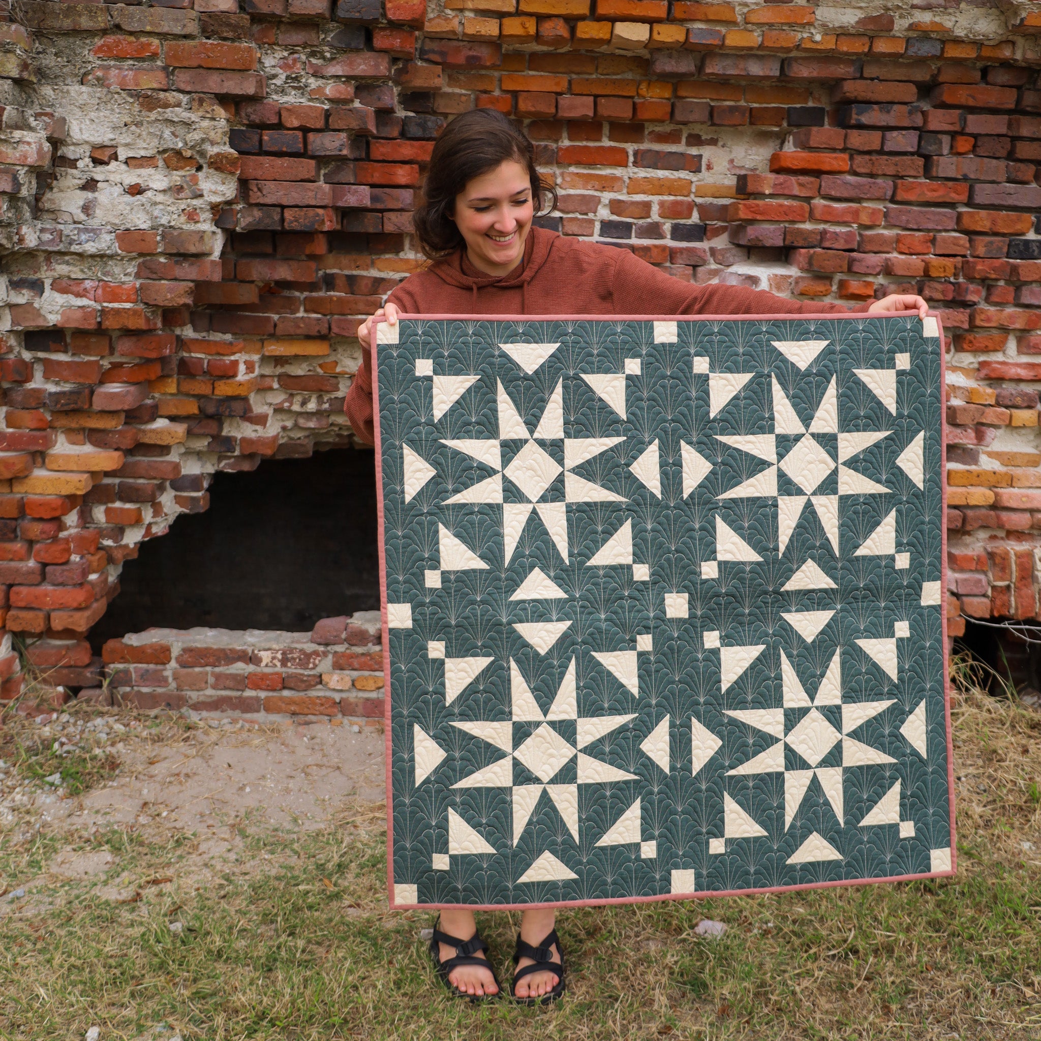 Mosaic Star Quilt - the Woven version