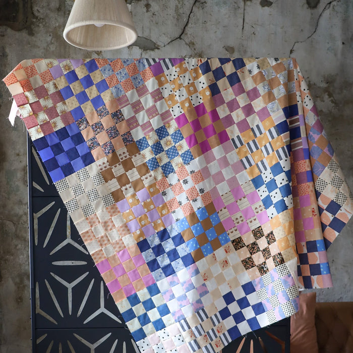 Free 16-Patch Quilt Block (Great for Scraps!) | Lo & Behold Stitchery
