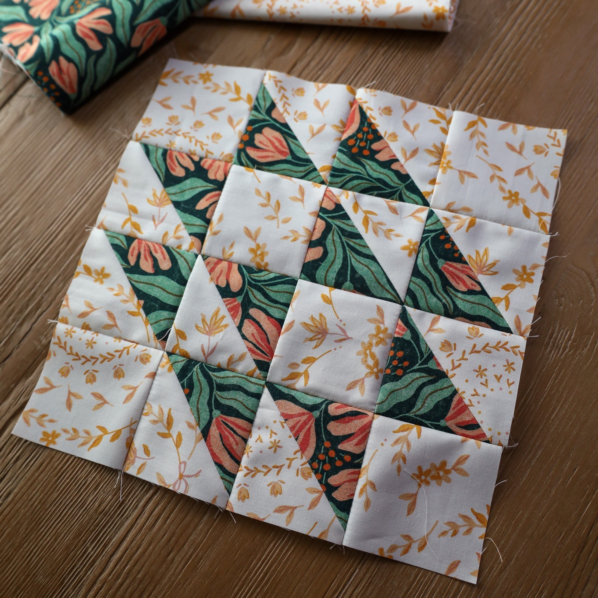 Free Hovering Hawks Quilt Block Pattern
