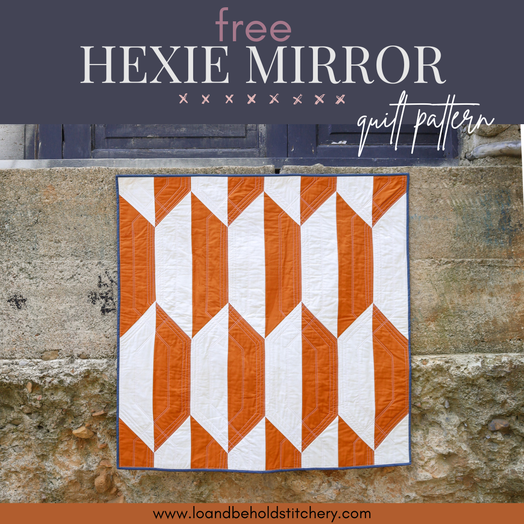 FREE Hexie Mirror Quilt Pattern