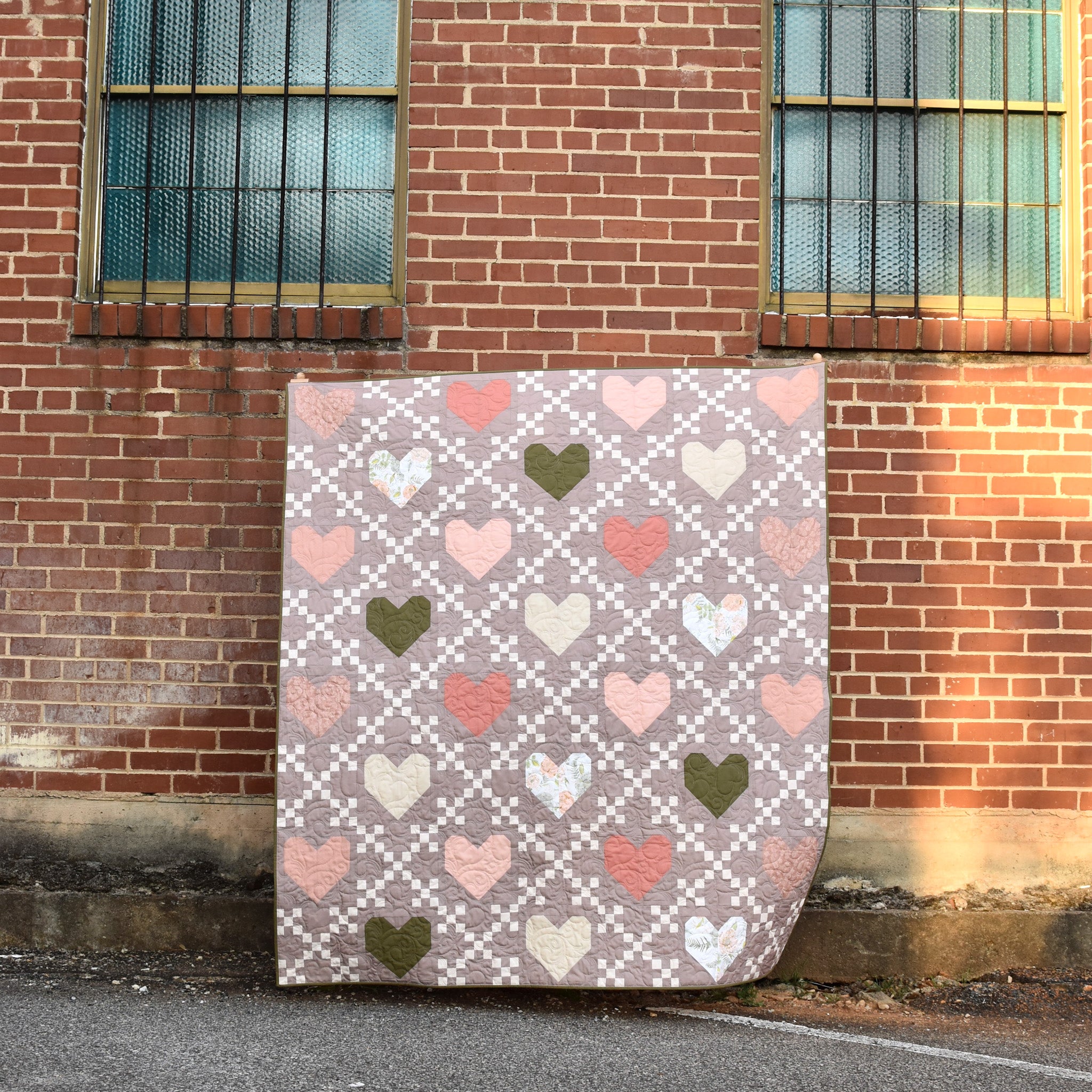 Heirloom Hearts Tester quilts, mock ups & quilt kits