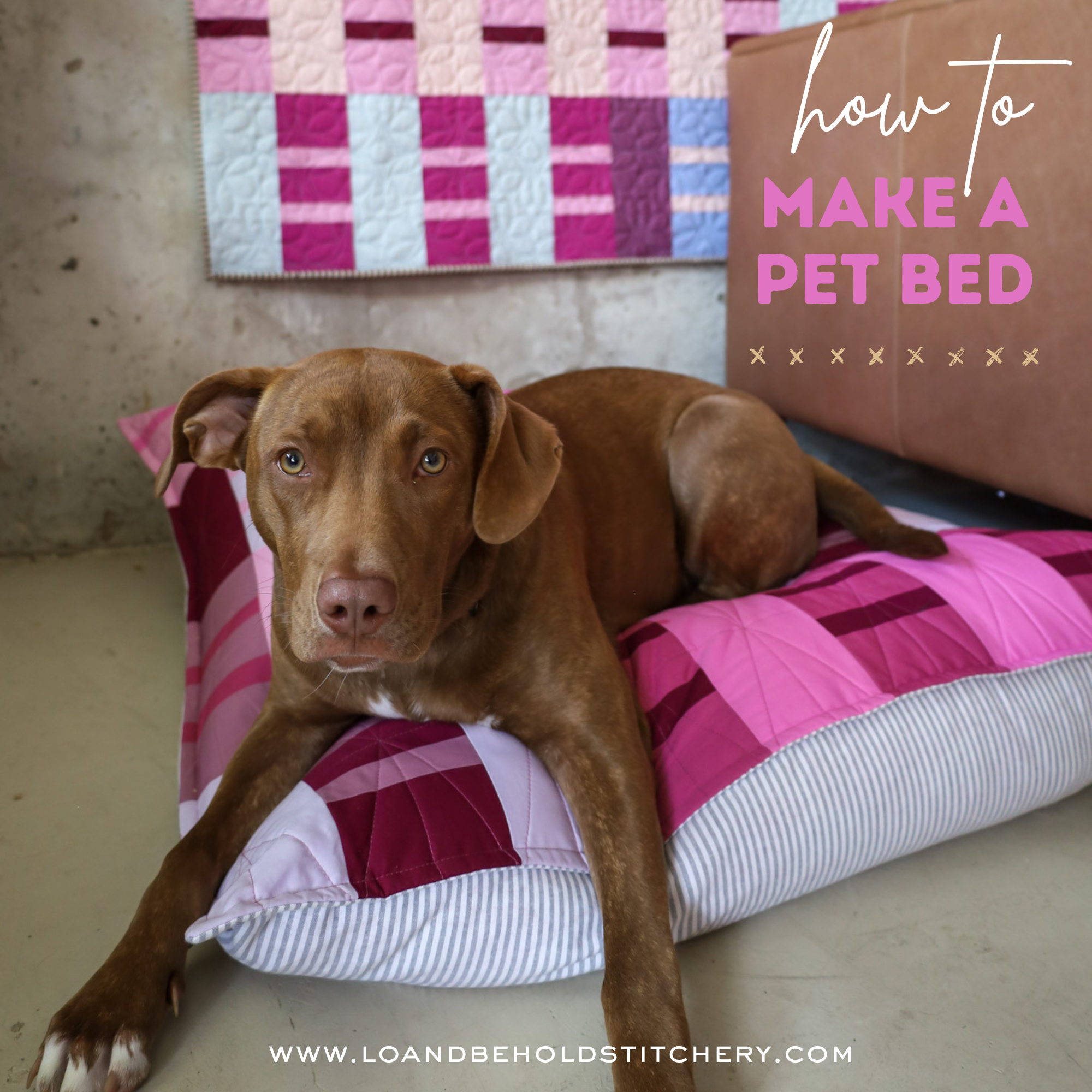 How to Make a Pet Bed from a Quilt