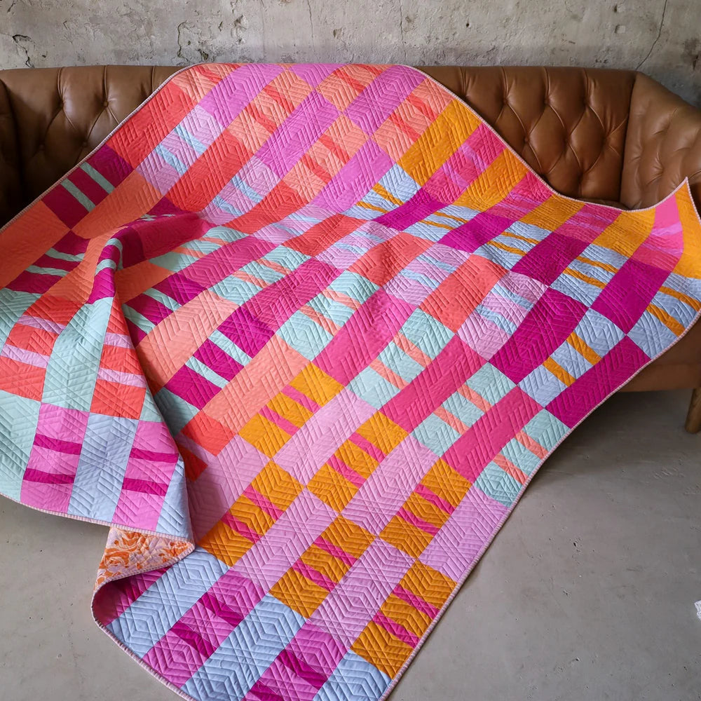 Beach Day Ruby Sue: Handmade Quilt