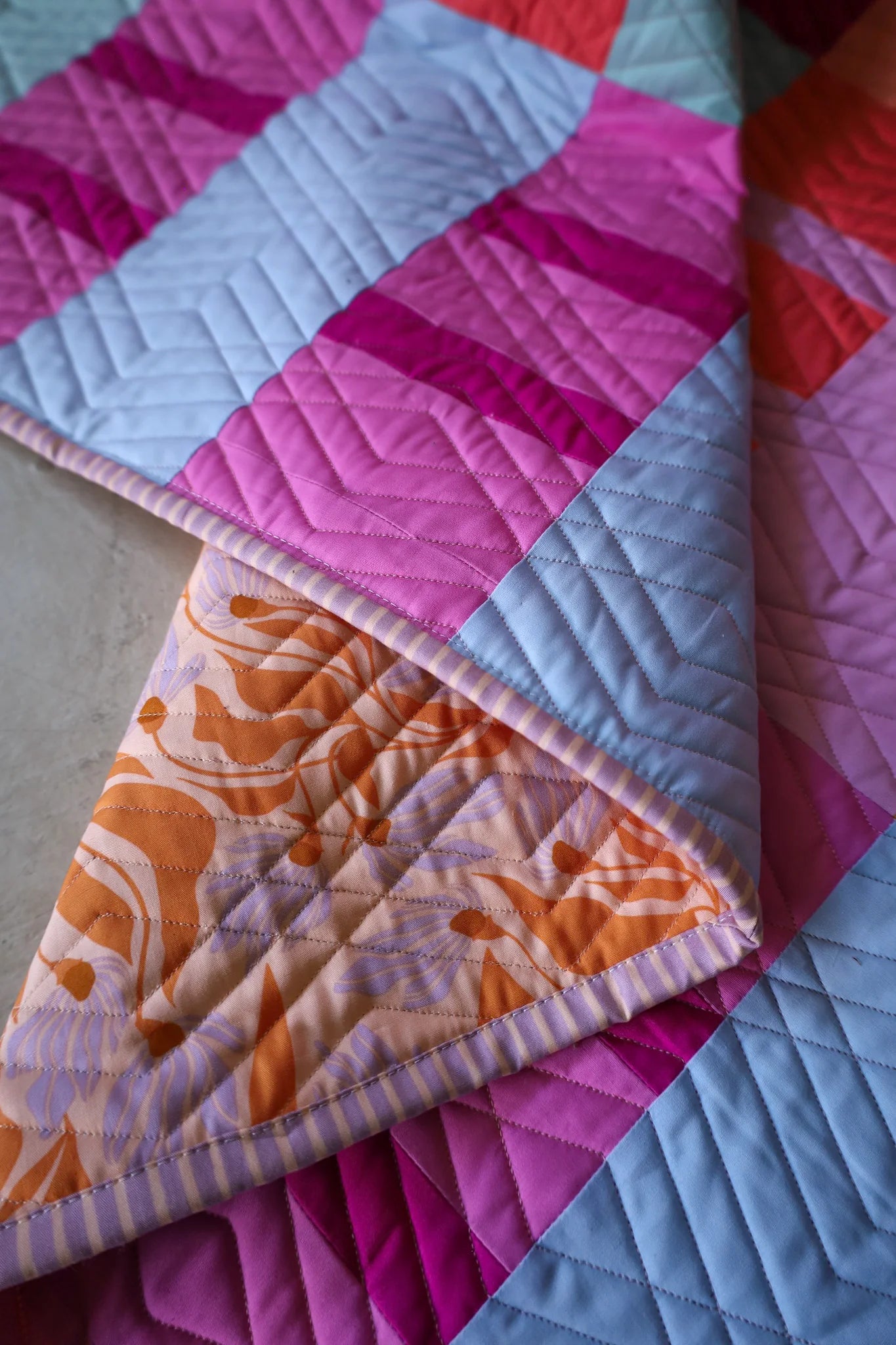 Beach Day Ruby Sue: Handmade Quilt