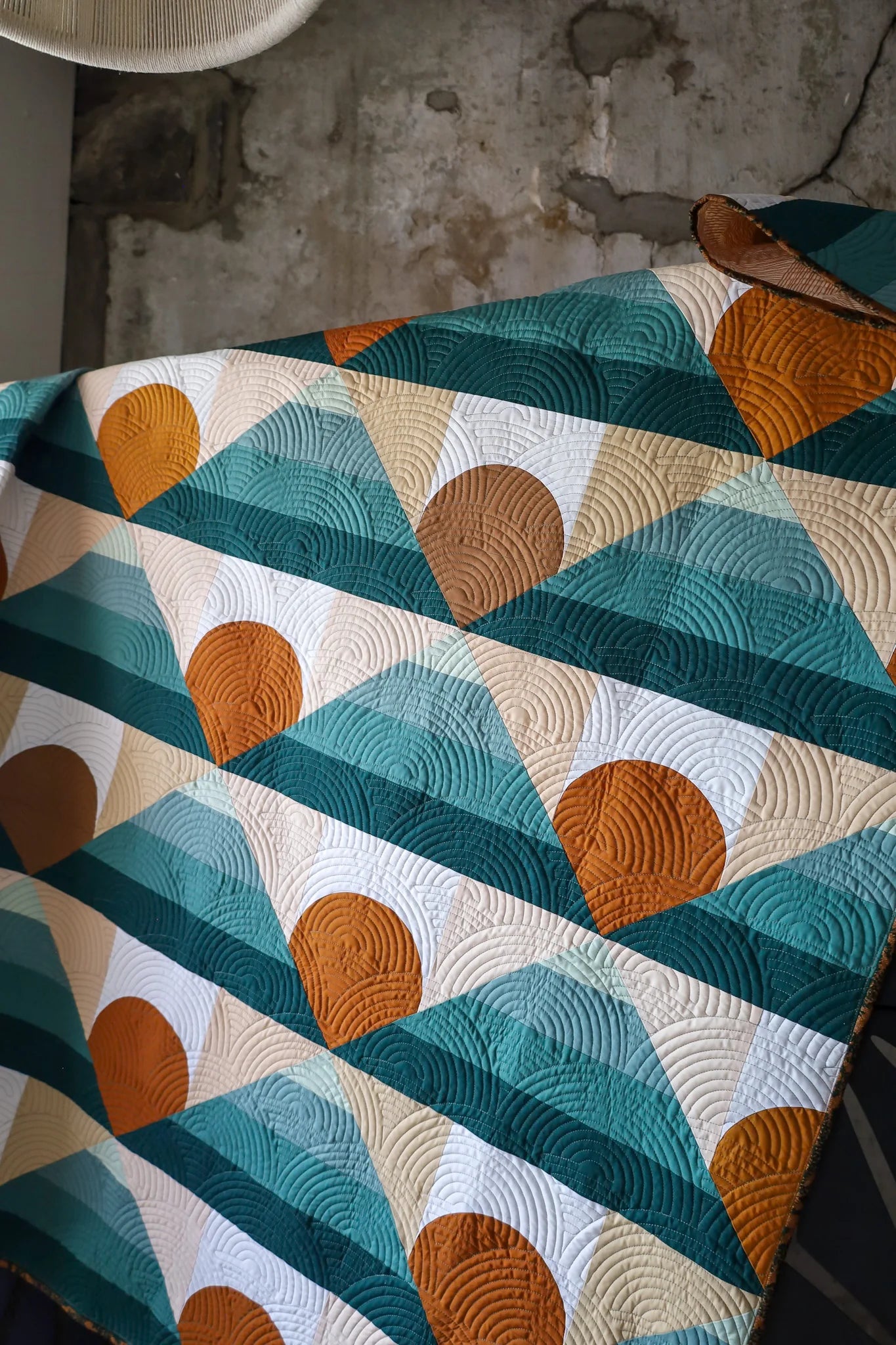 Cascade Mountain Horizon 2.0: Handmade Quilt