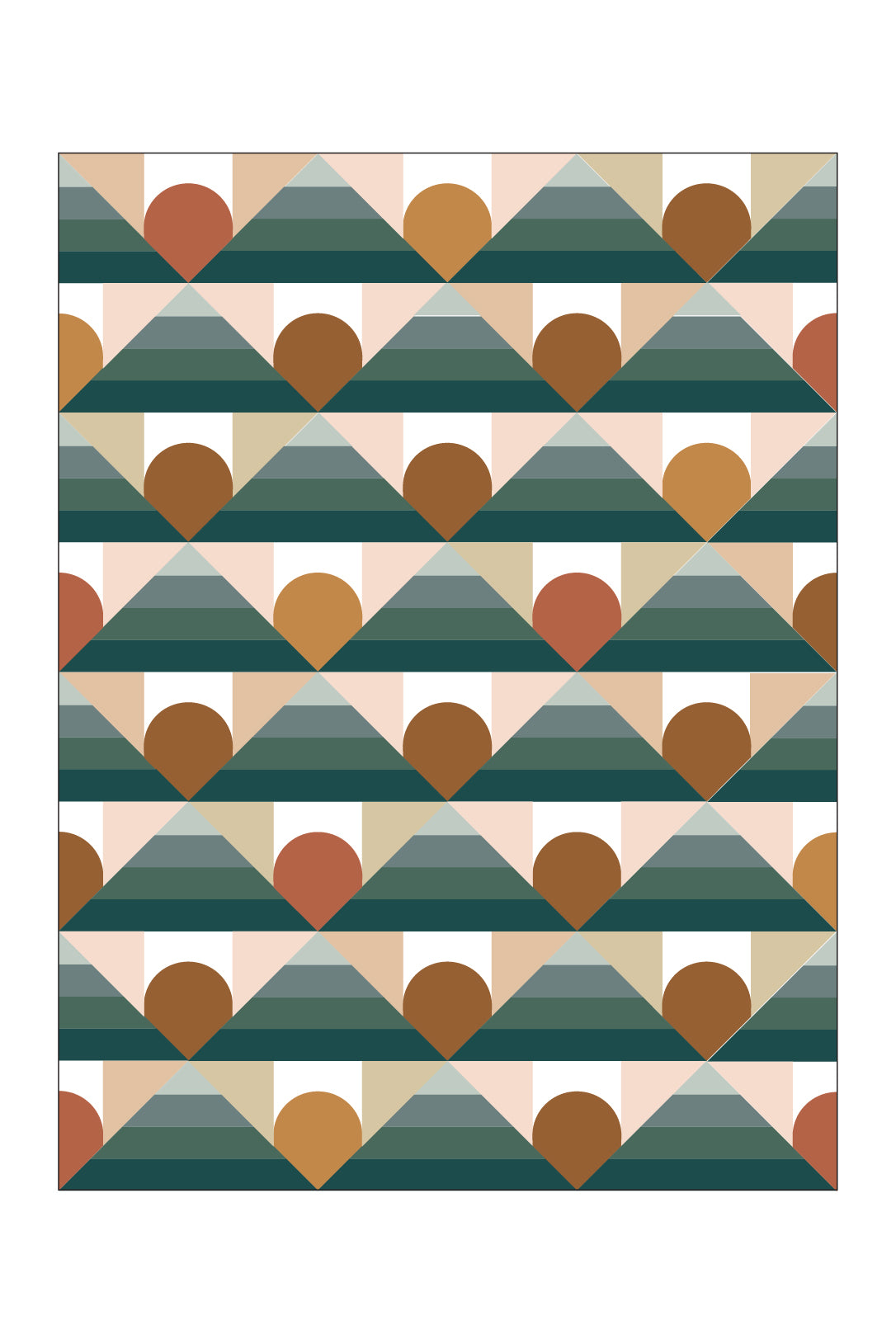 Mountain Horizon 2.0 • Cascade • Throw Size Quilt Kit