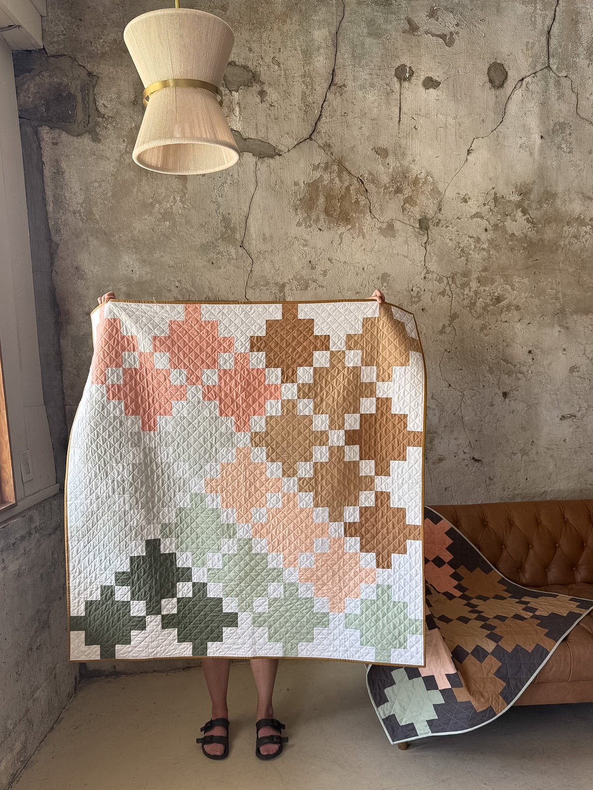 Celtic Crossing Forest: Handmade Quilt