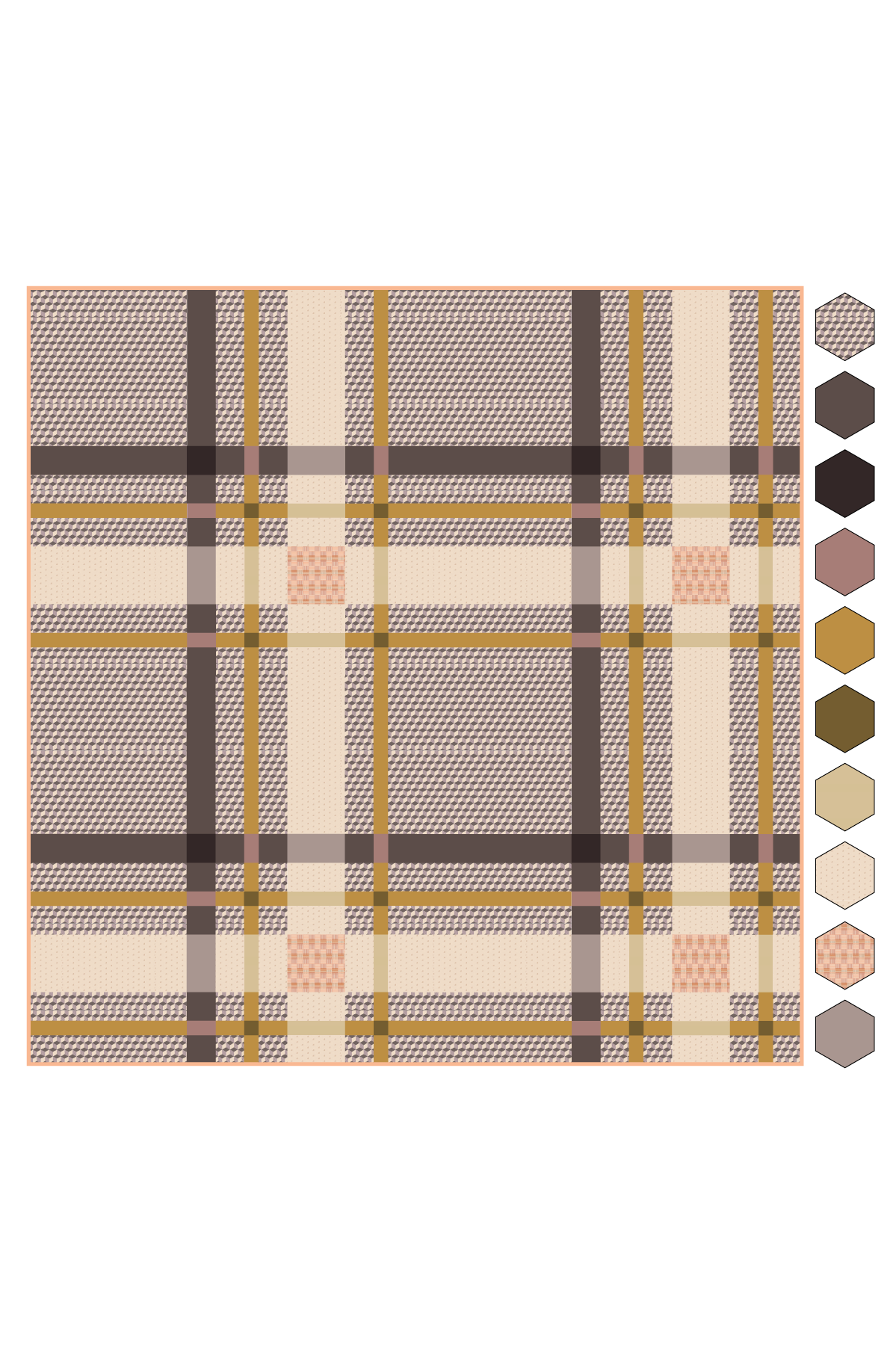 Upscale Plaid • Duval • Throw Size Quilt Kit