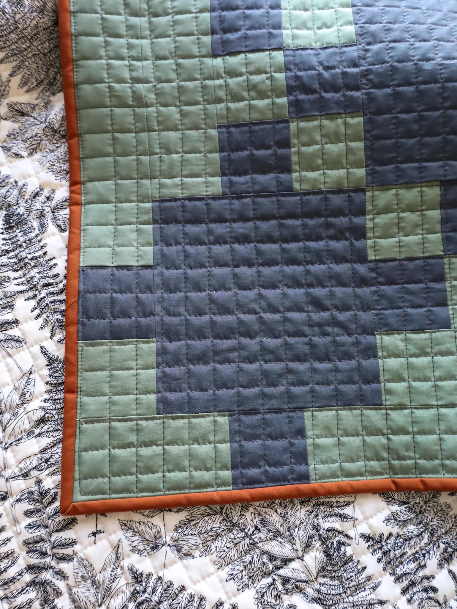 Fern Garden Celtic Crossing 2.0: Handmade Quilt