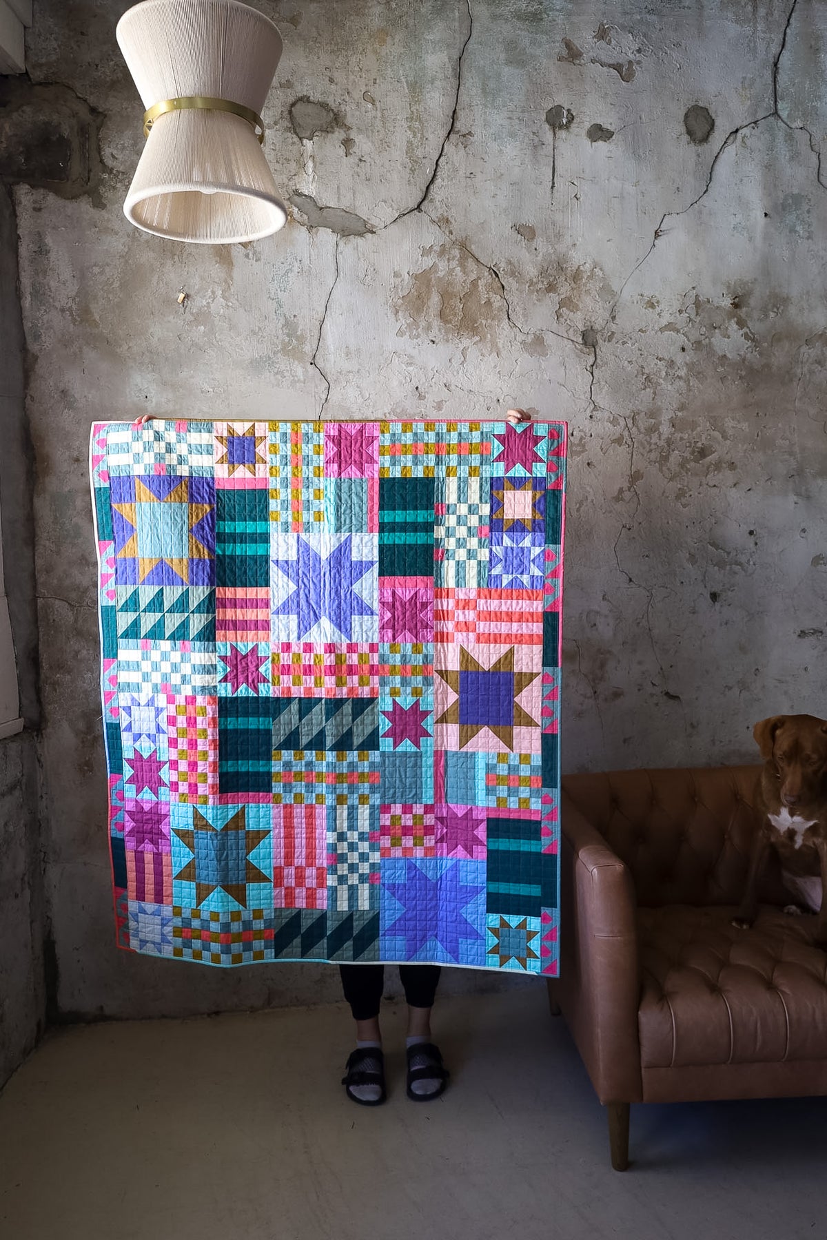 Homespun Daydreamer Patchwork: Handmade Quilt