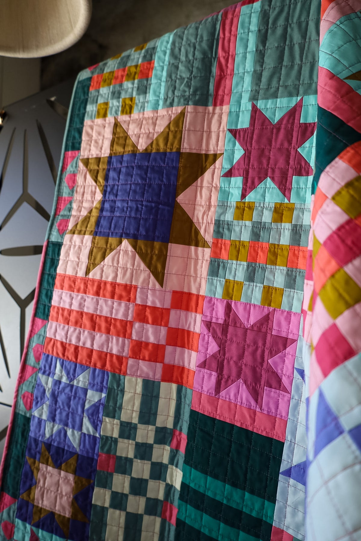 Homespun Daydreamer Patchwork: Handmade Quilt