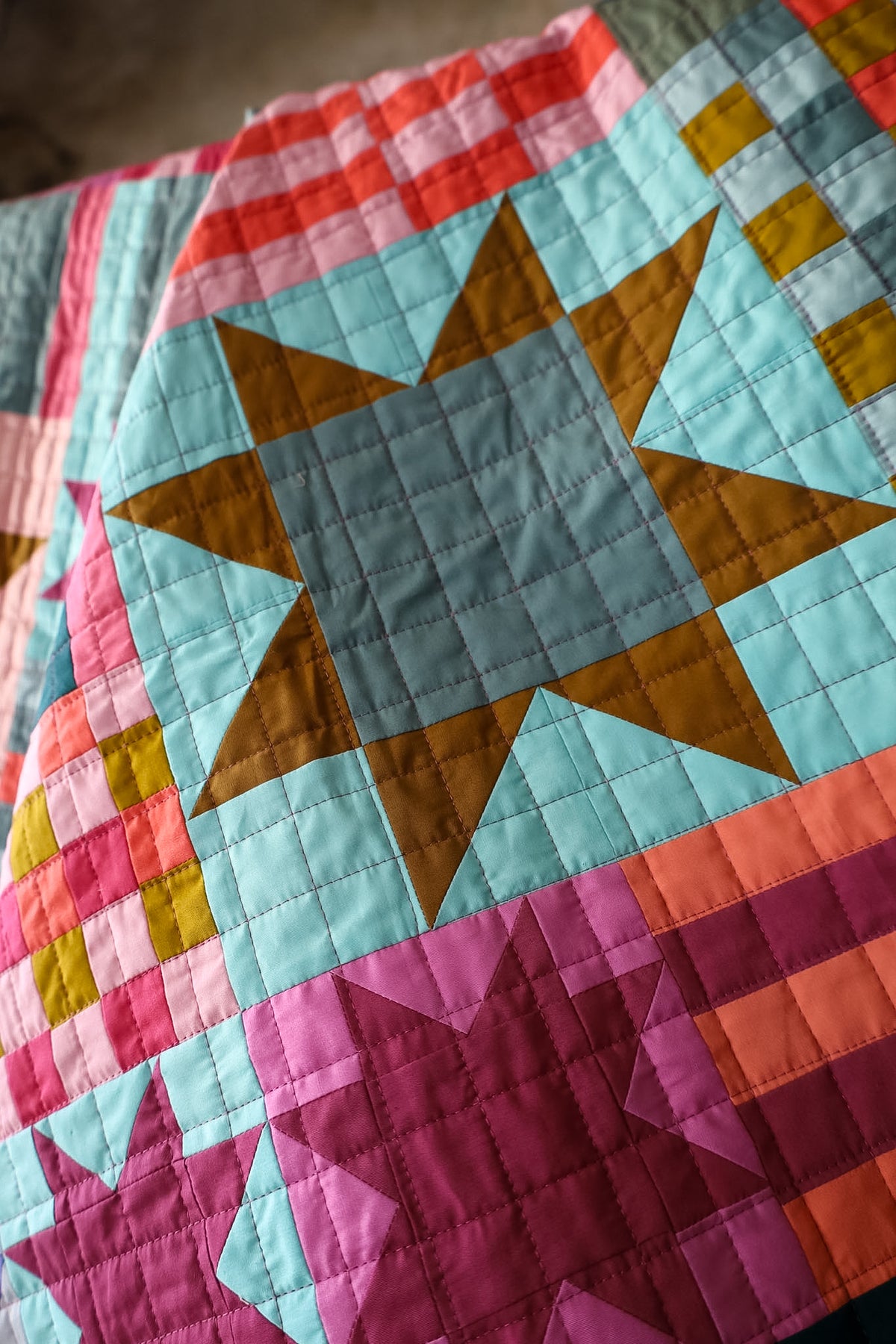 Homespun Daydreamer Patchwork: Handmade Quilt