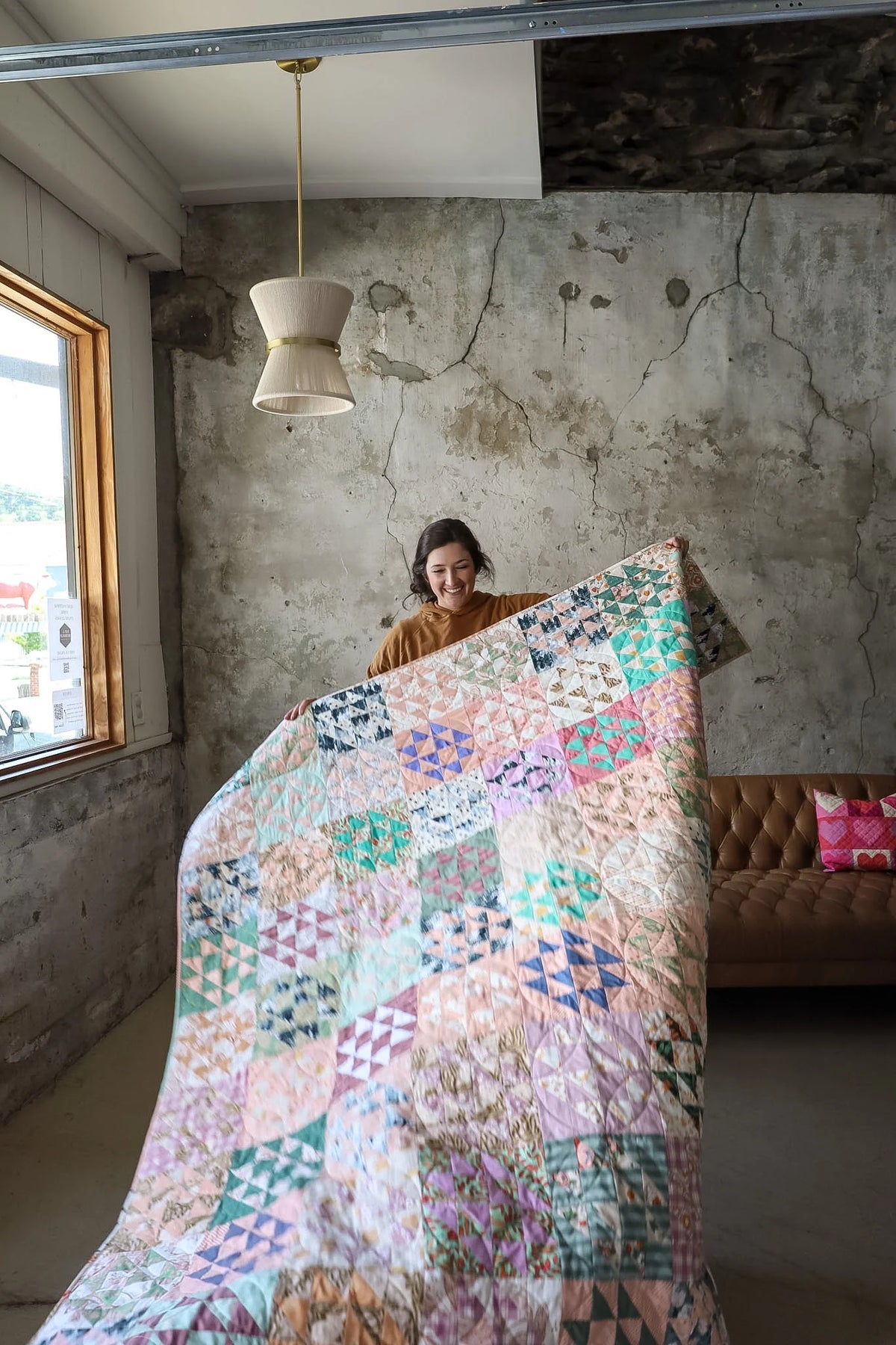 Hovering Hawks: Handmade Quilt
