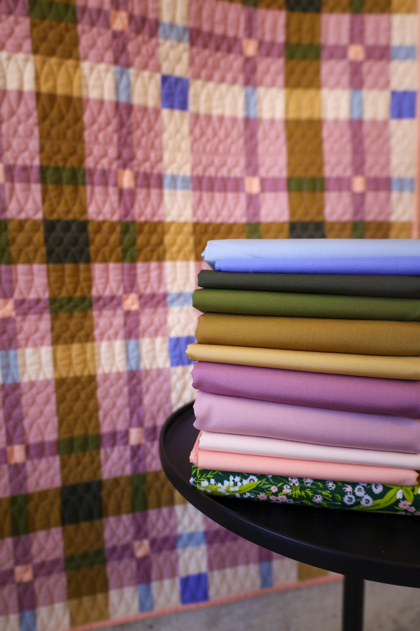 Petite Plaid • Sugar Plum • SMALL THROW Quilt Kit