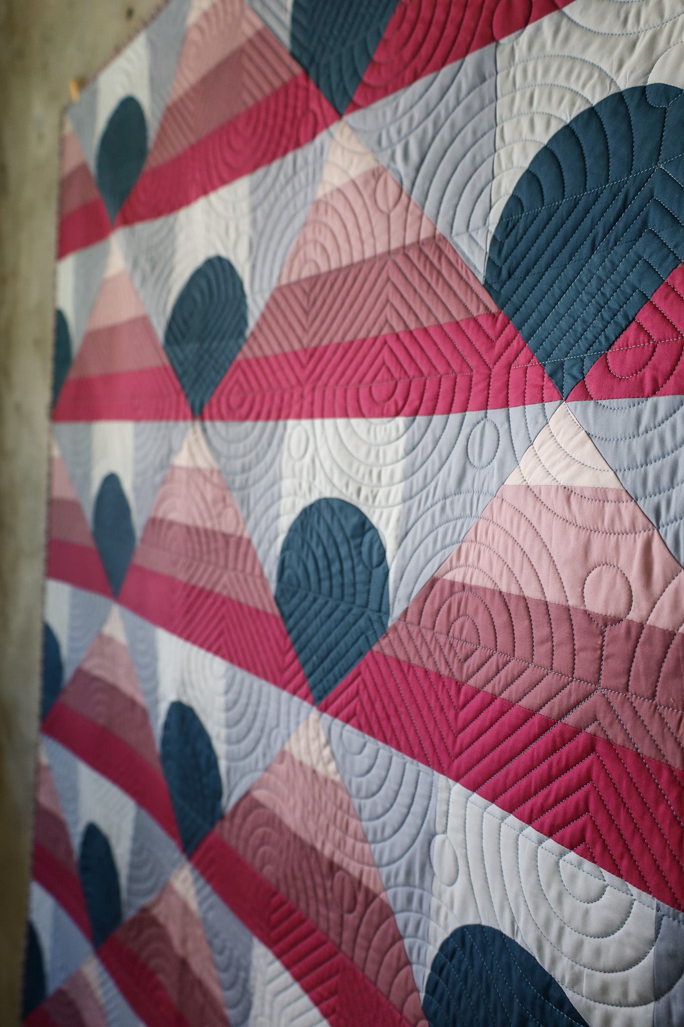 Glacier Bay Mountain Horizon 2.0: Handmade Quilt