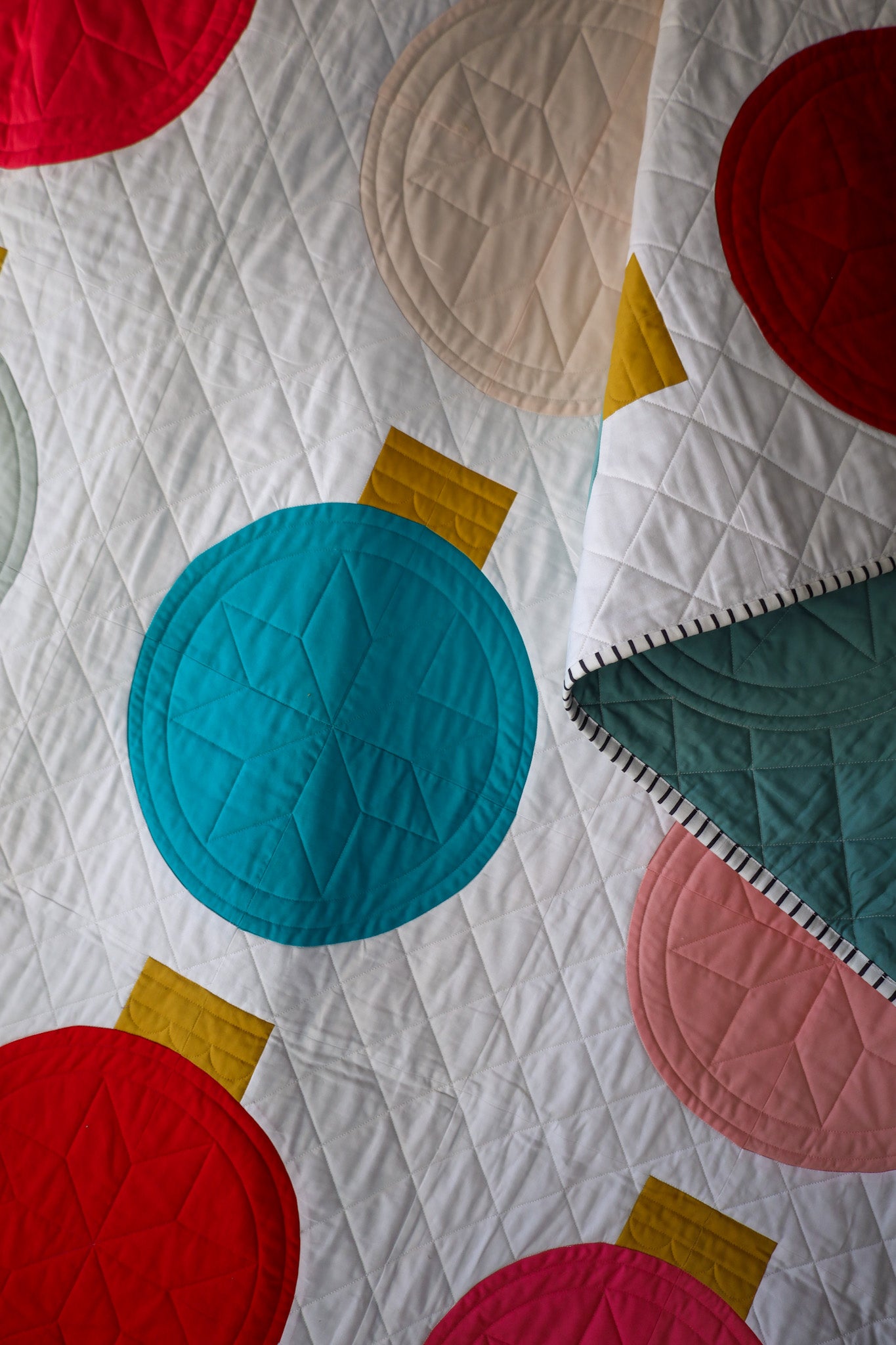 Cover Retro Ornaments: Handmade Quilt